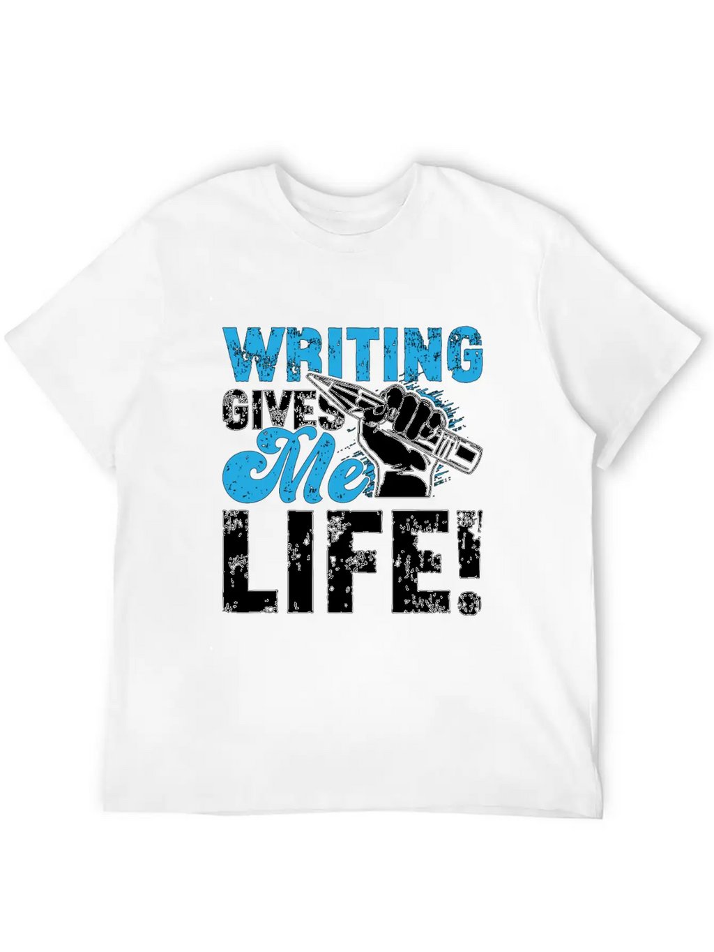 Writing Gives Me Life Loves Journalist Book Writer Classic Fit Graphic Tee For Daily Comfort – Unisex Cotton Shirt