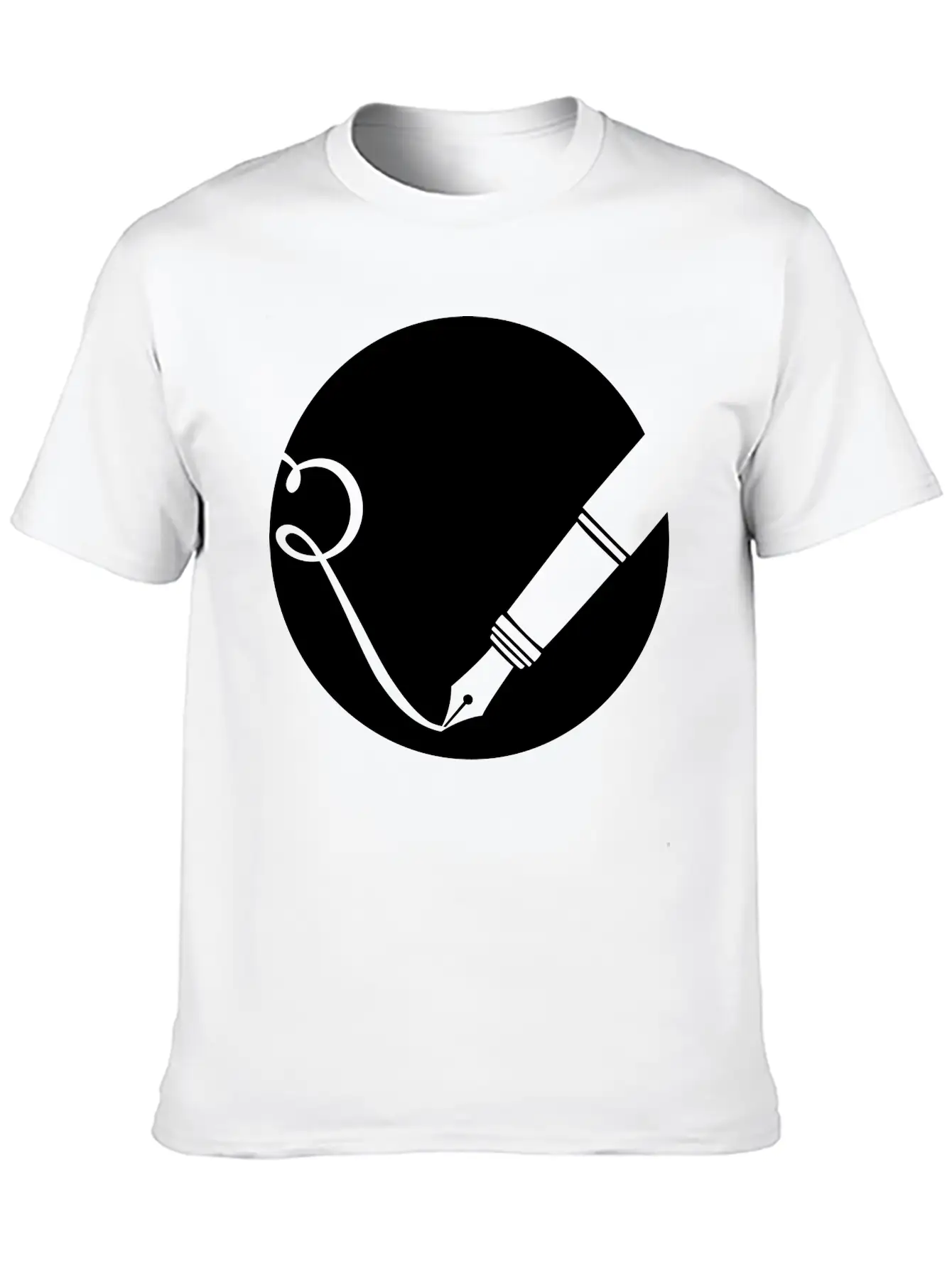 Writing Pen Icon Classic Fit Graphic Tee For Daily Comfort – Unisex Cotton Shirt