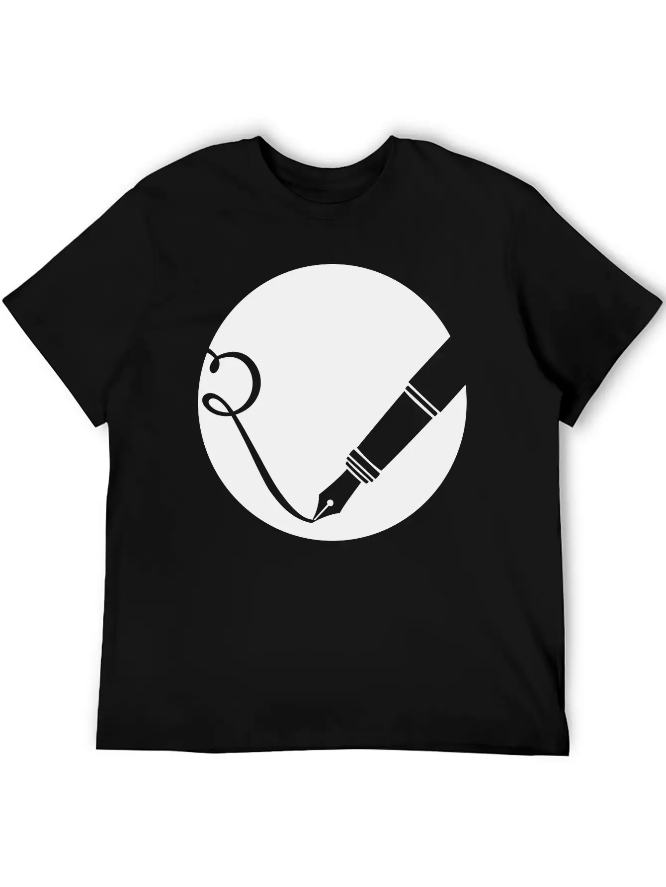 Writing Pen Icon Classic Fit Graphic Tee For Daily Comfort – Unisex Cotton Shirt