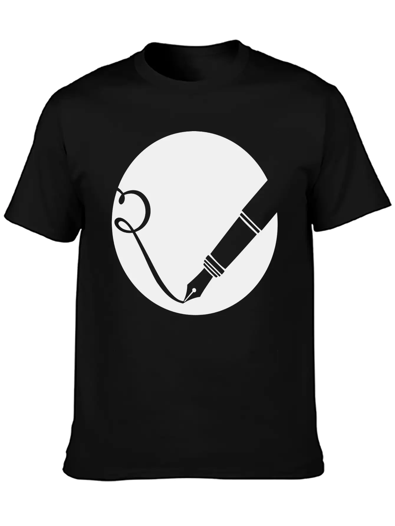 Writing Pen Icon Classic Fit Graphic Tee For Daily Comfort – Unisex Cotton Shirt