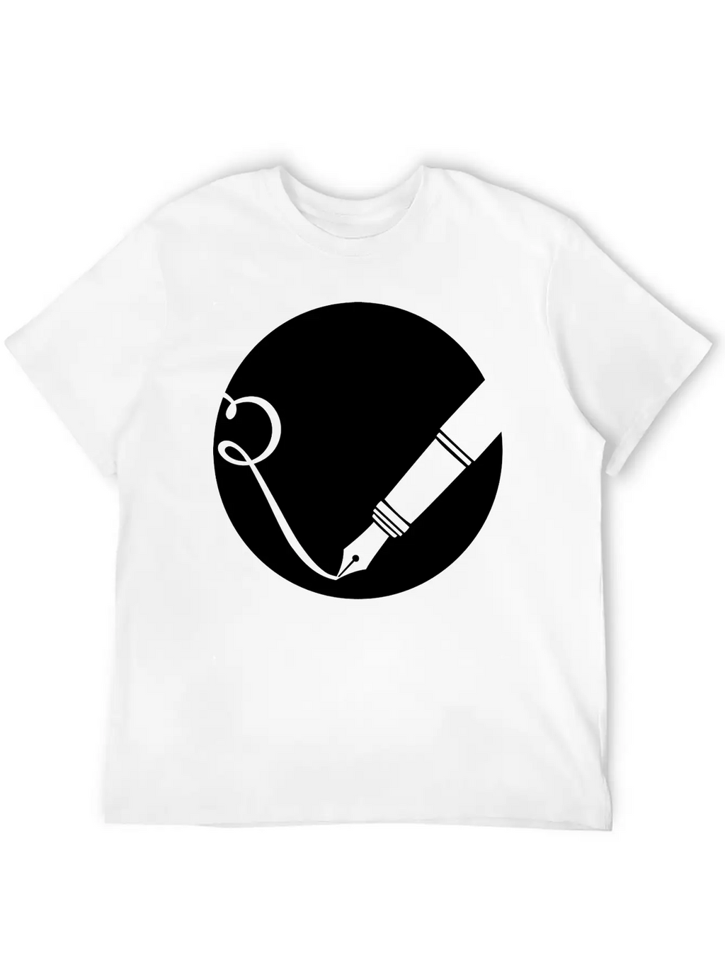 Writing Pen Icon Classic Fit Graphic Tee For Daily Comfort – Unisex Cotton Shirt