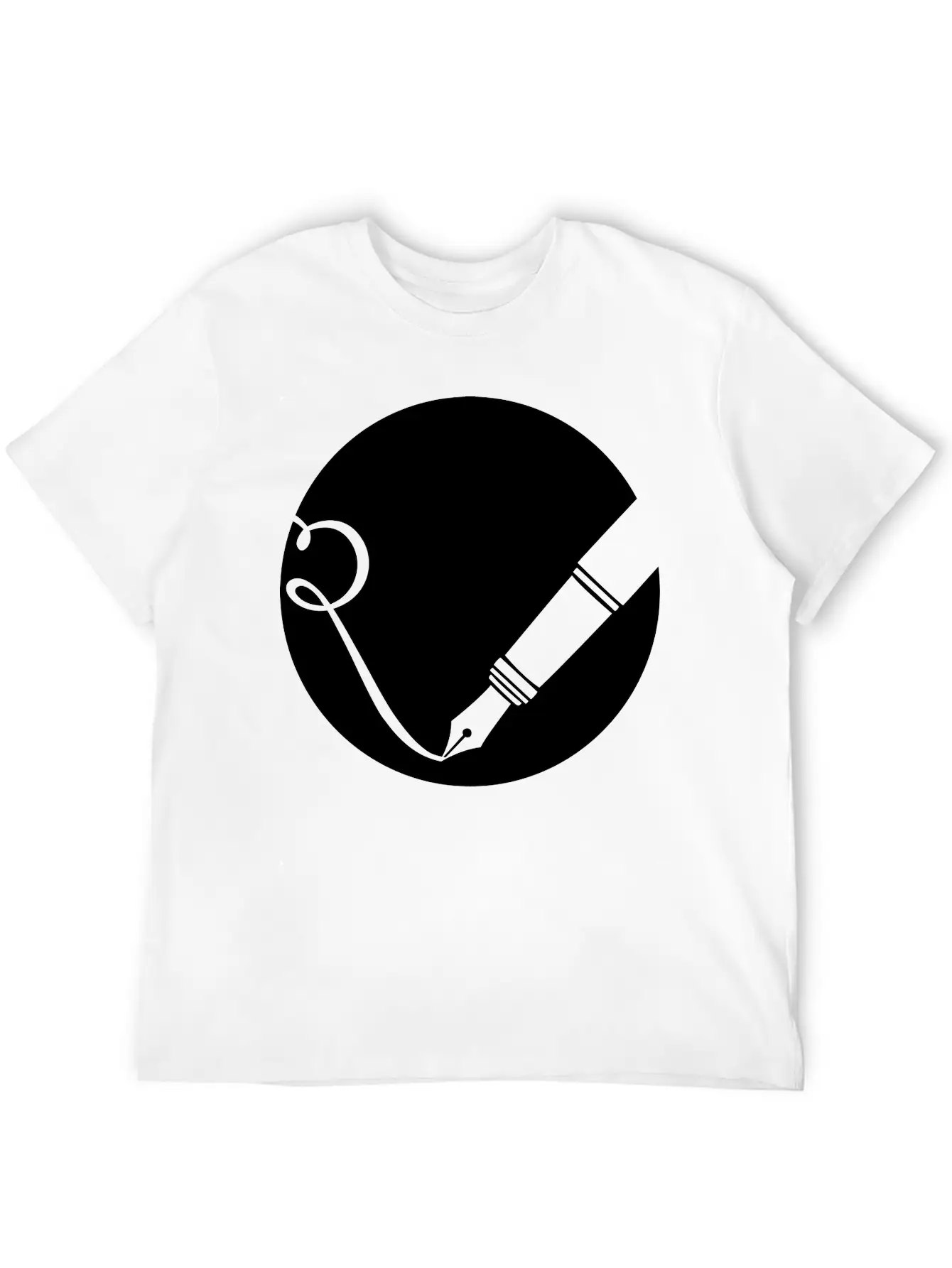 Writing Pen Icon Classic Fit Graphic Tee For Daily Comfort – Unisex Cotton Shirt