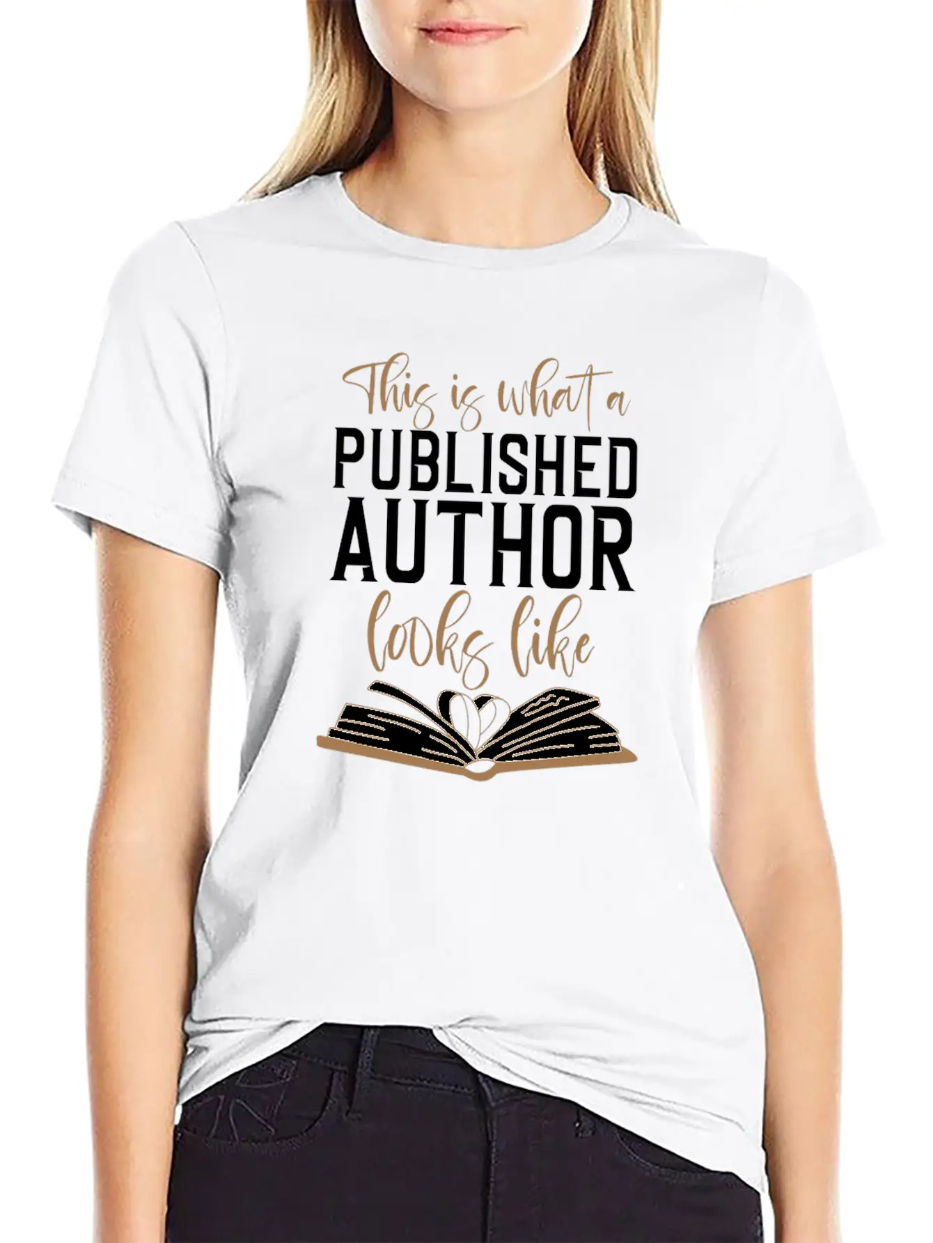Writing This Is What A Published Stylish Everyday T-Shirt – Unisex Basic Cotton Tee