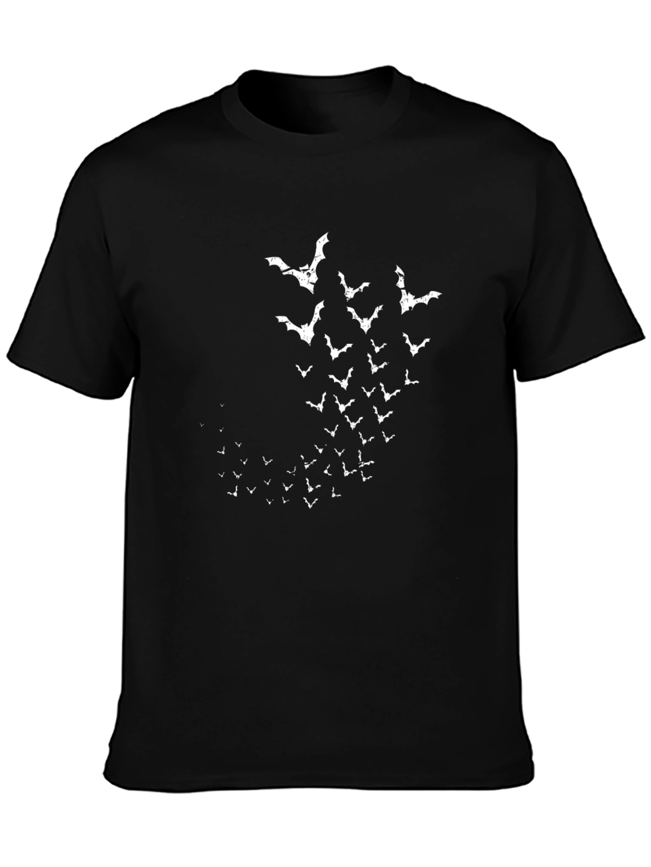 Bat Swarm Graphic T-Shirt - Black