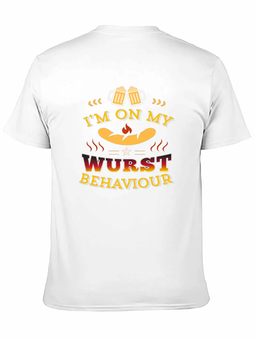 Wurst Behavior Oktoberfest T Shirt Funny German Casual Graphic T-Shirt – Simple And Comfortable Daily Wear