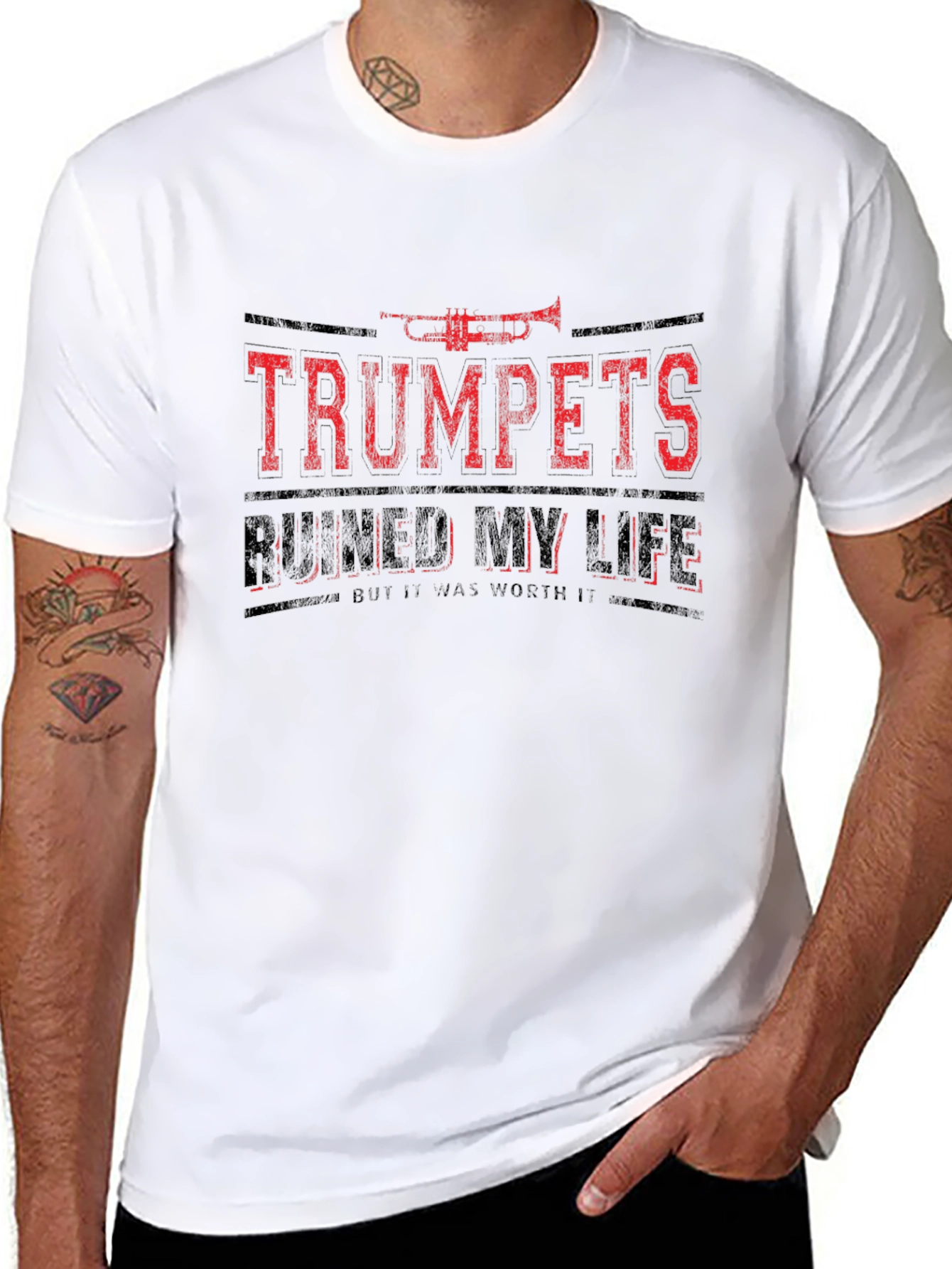 Trumpets Ruined My Life T-Shirt - Funny Musician Tee