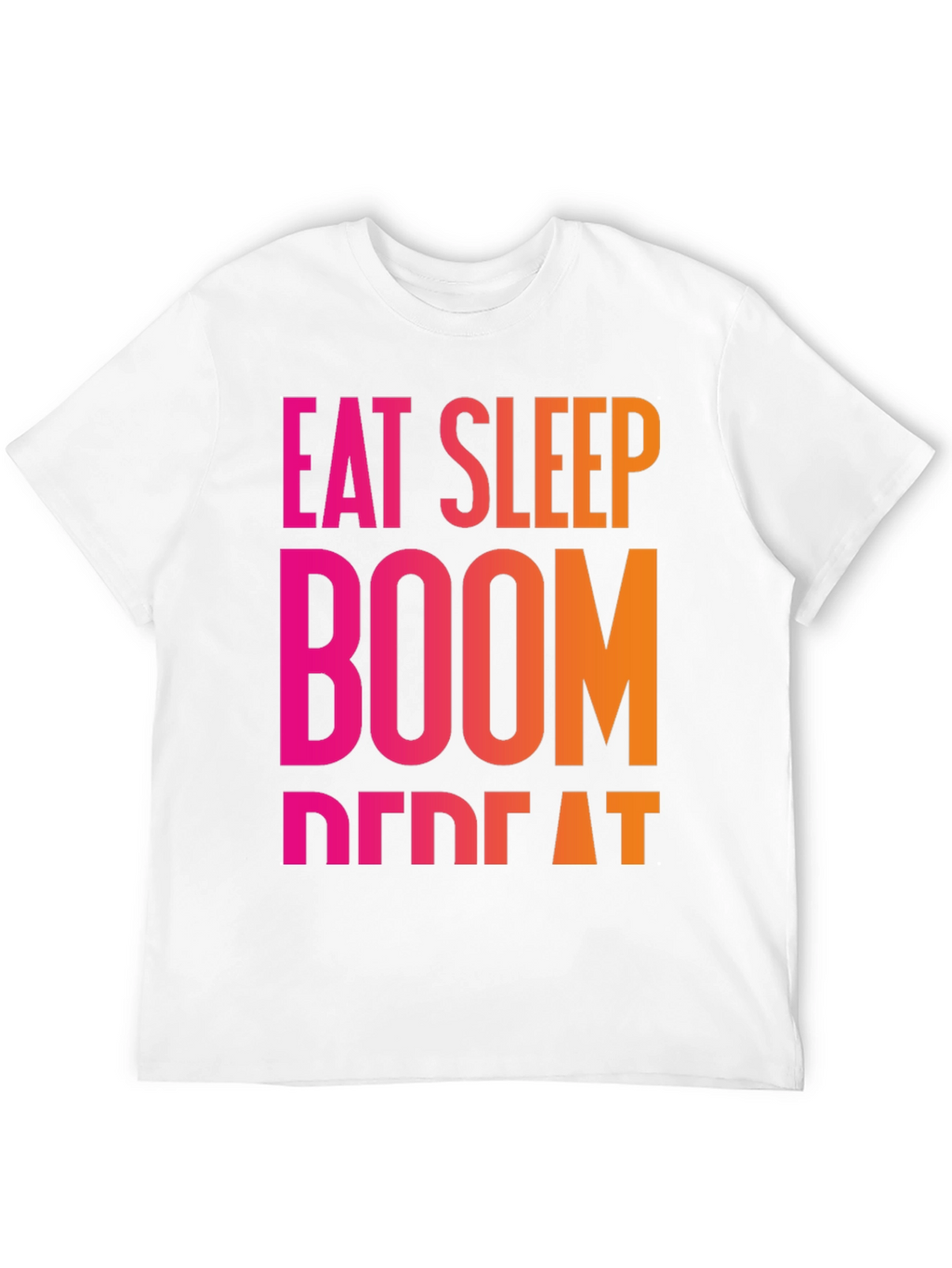 Eat Sleep Boom Repeat Black T-Shirt