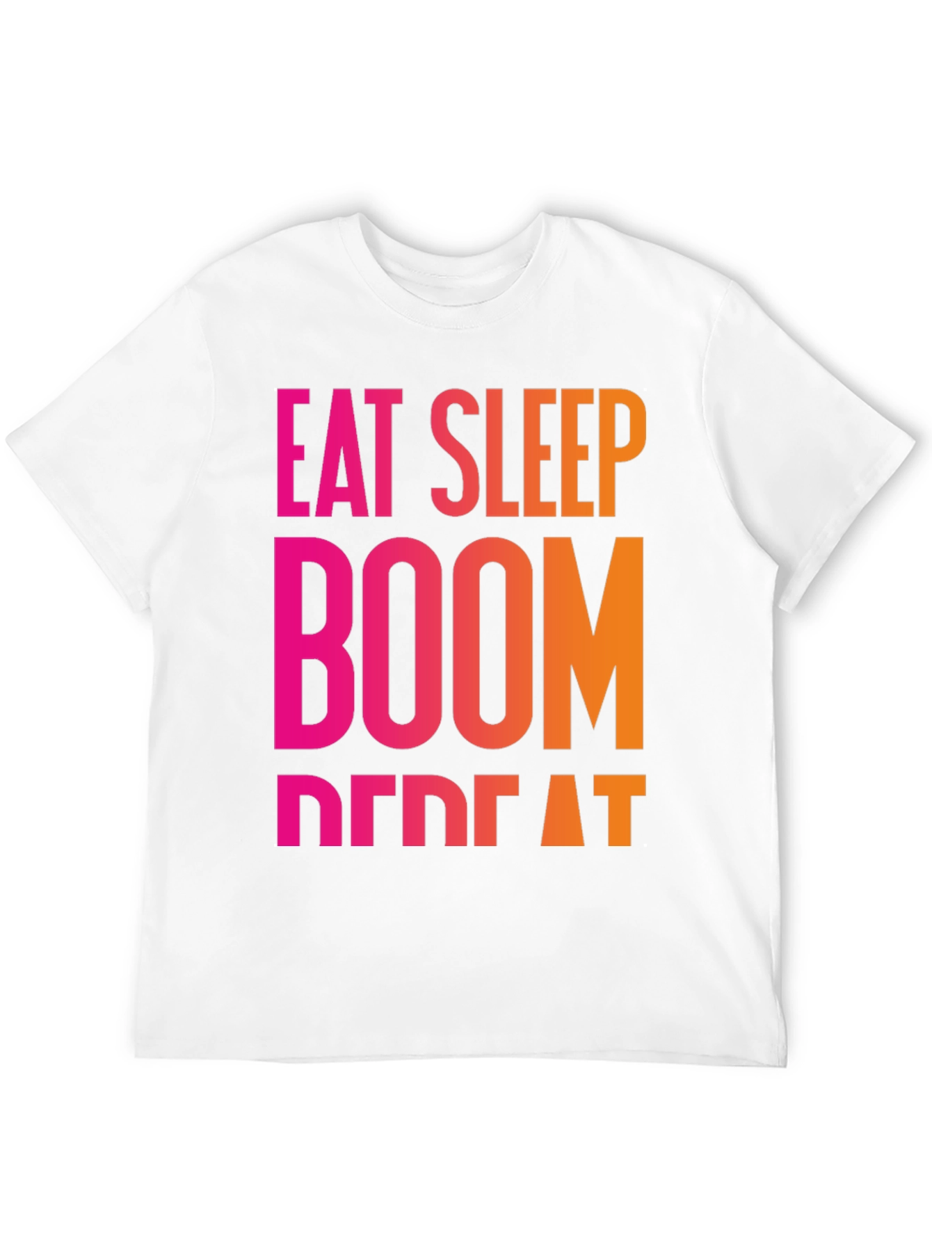 Eat Sleep Boom Repeat Black T-Shirt