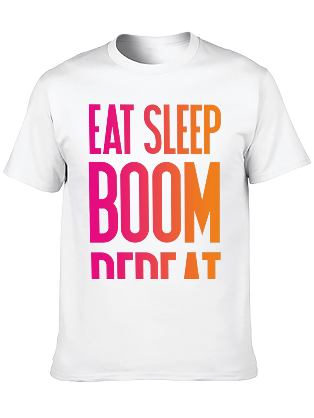 Eat Sleep Boom Repeat Black T-Shirt