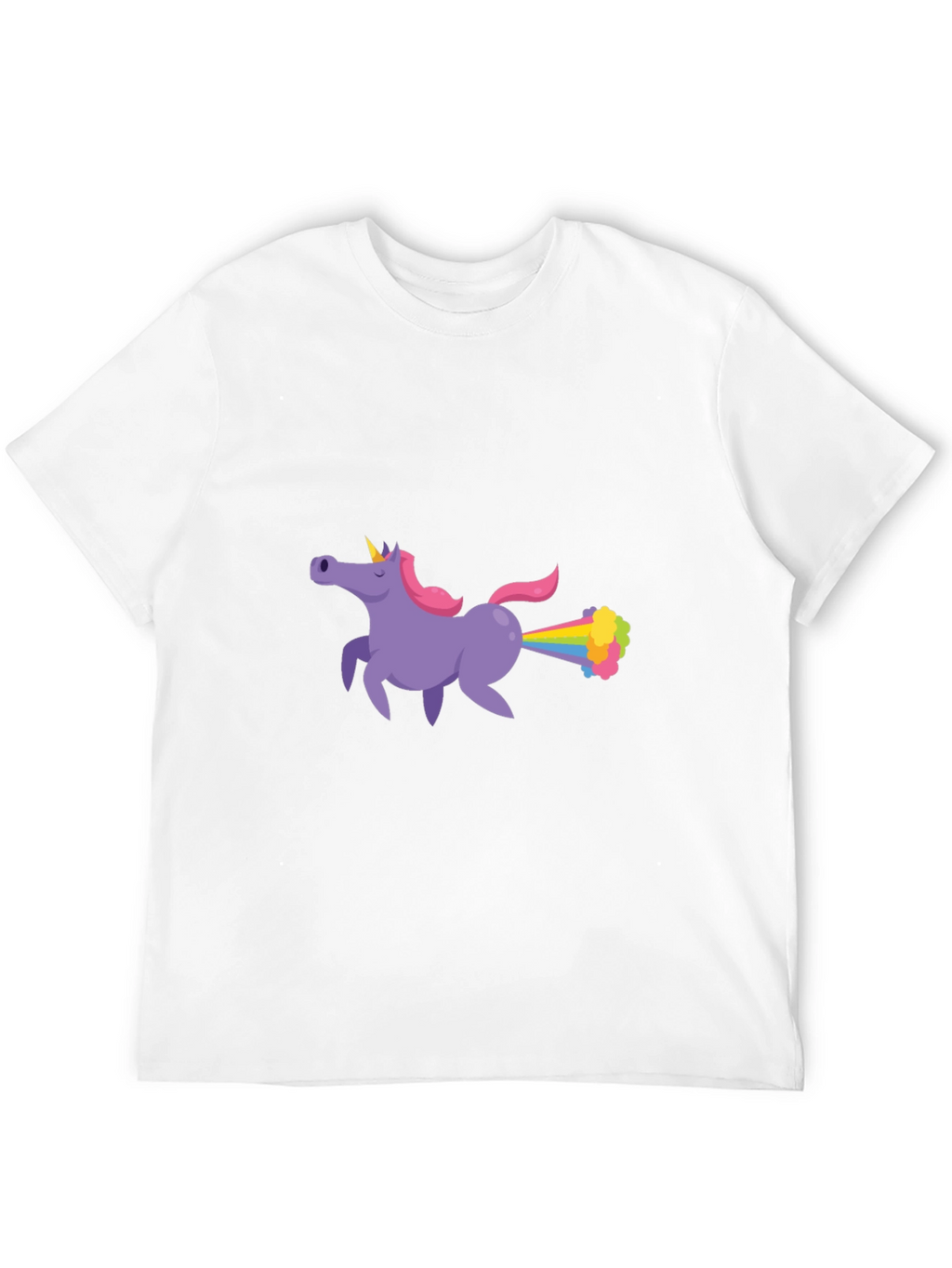 Unicorn Farting Rainbows Graphic T-Shirt