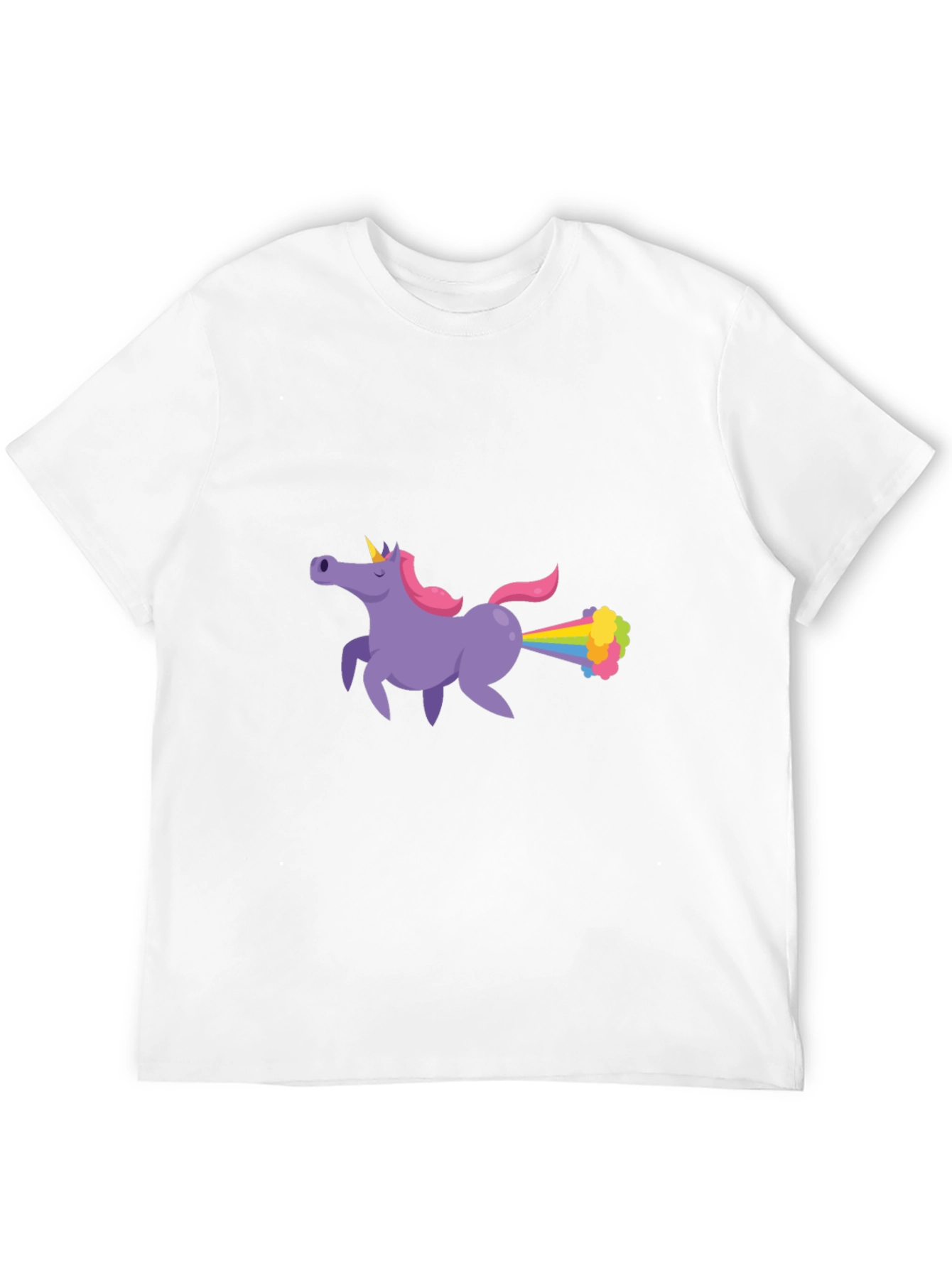 Unicorn Farting Rainbows Graphic T-Shirt