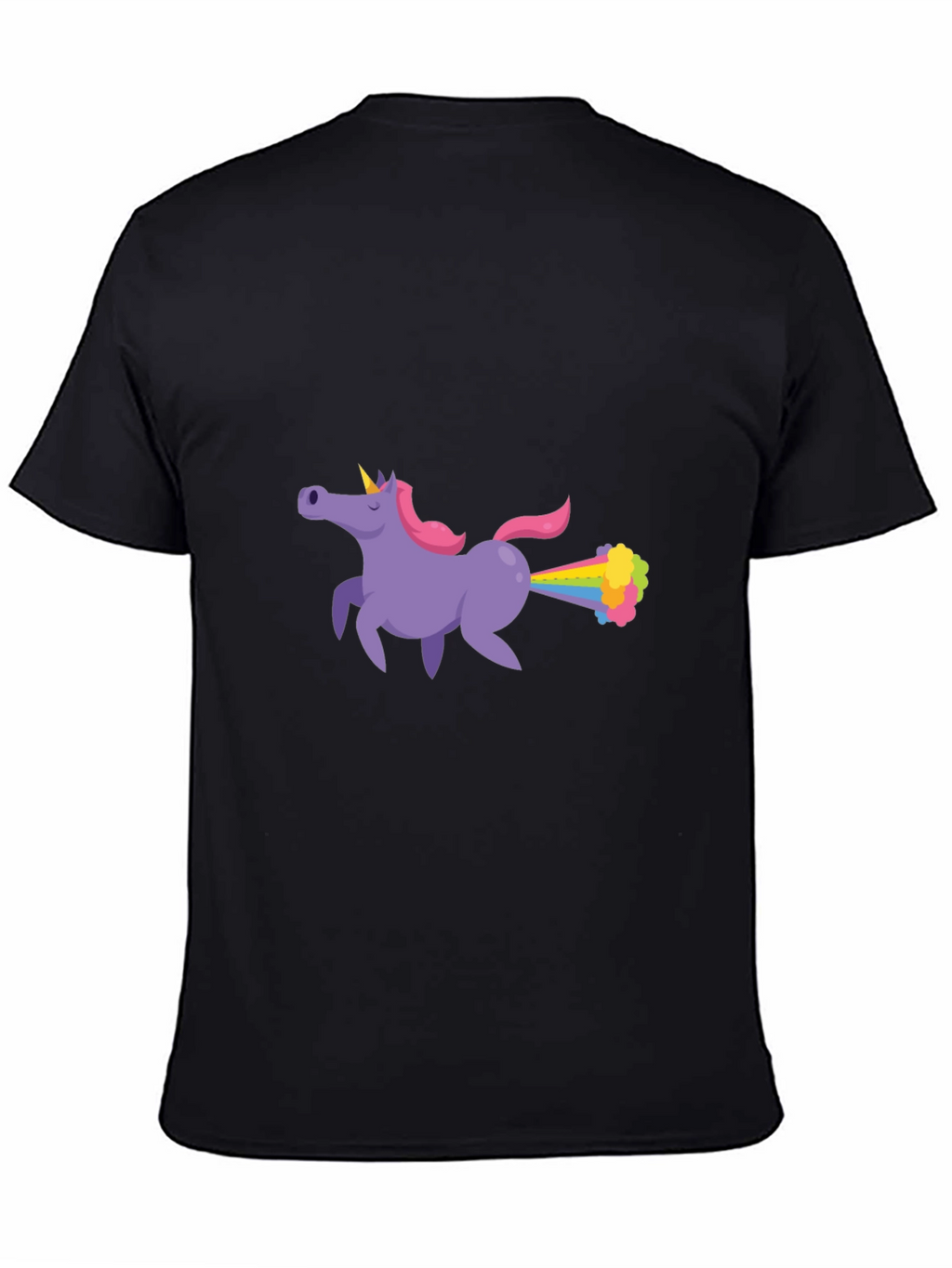 Unicorn Farting Rainbows Graphic T-Shirt