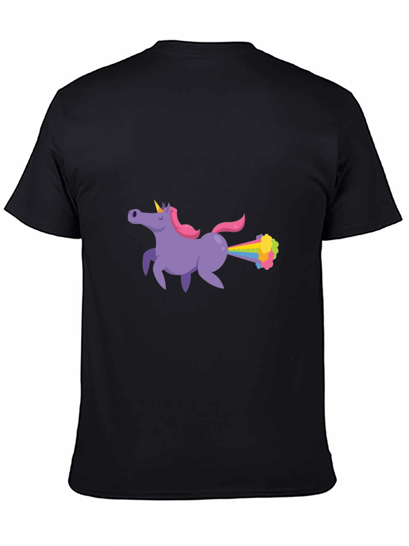 Unicorn Farting Rainbows Graphic T-Shirt
