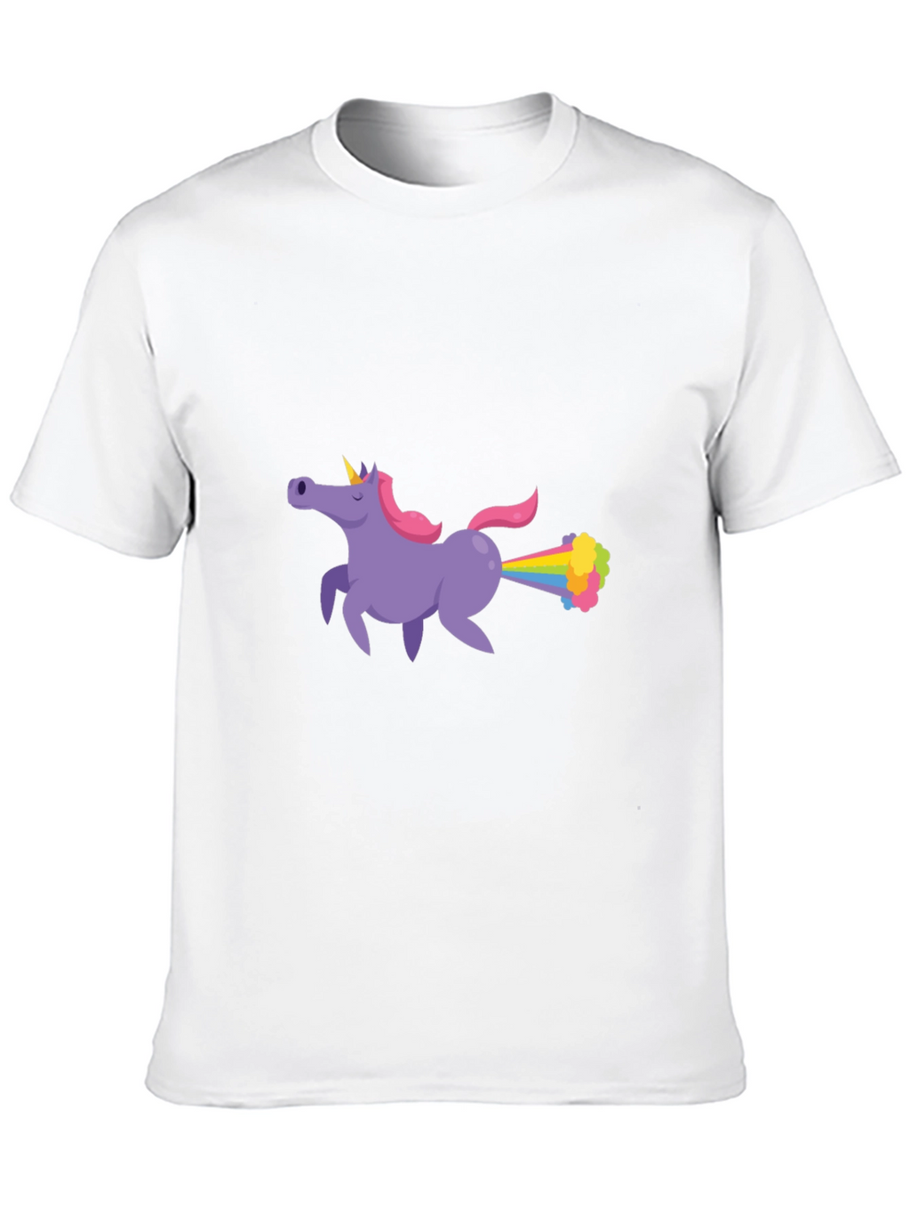 Unicorn Farting Rainbows Graphic T-Shirt