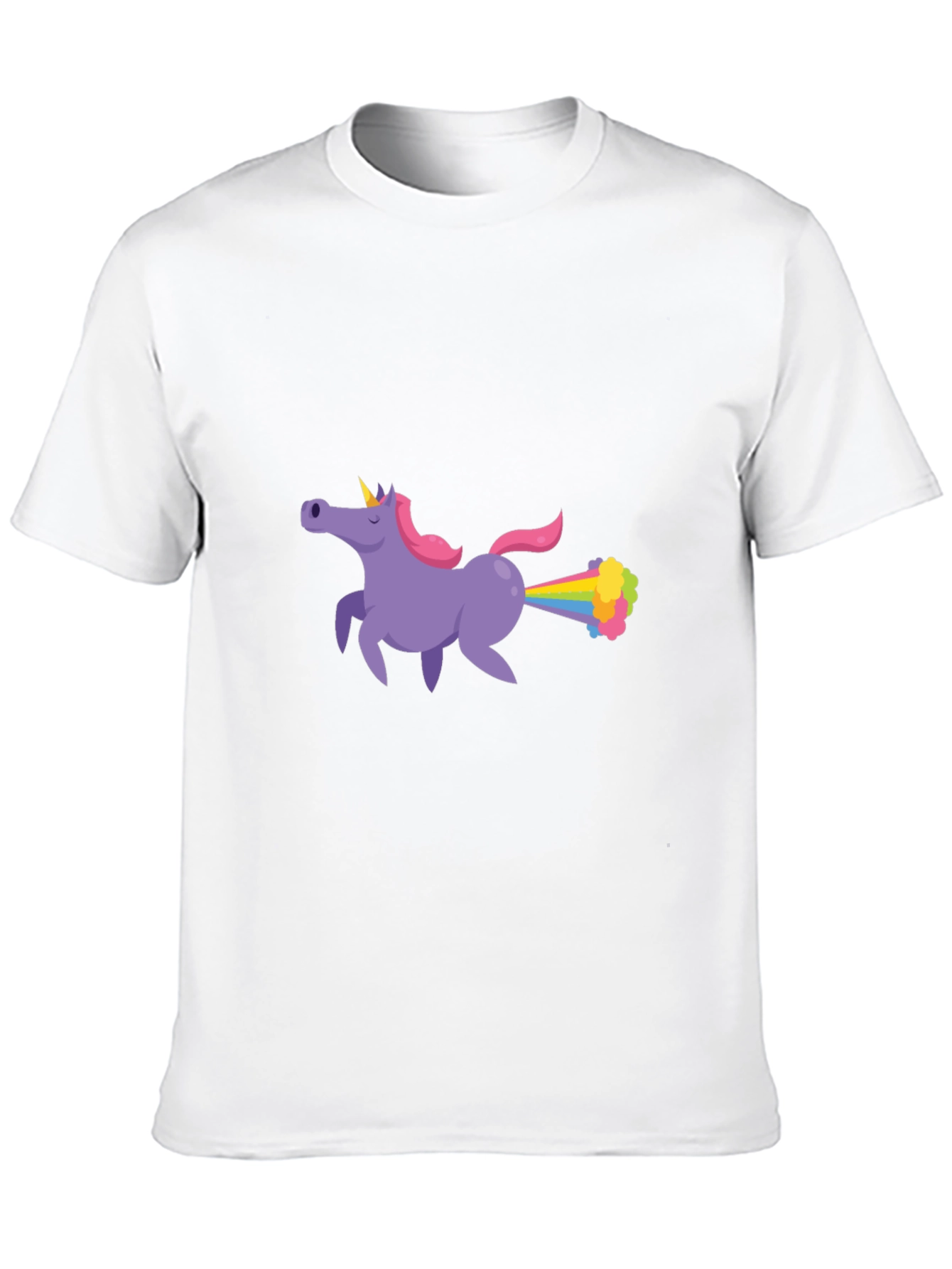 Unicorn Farting Rainbows Graphic T-Shirt