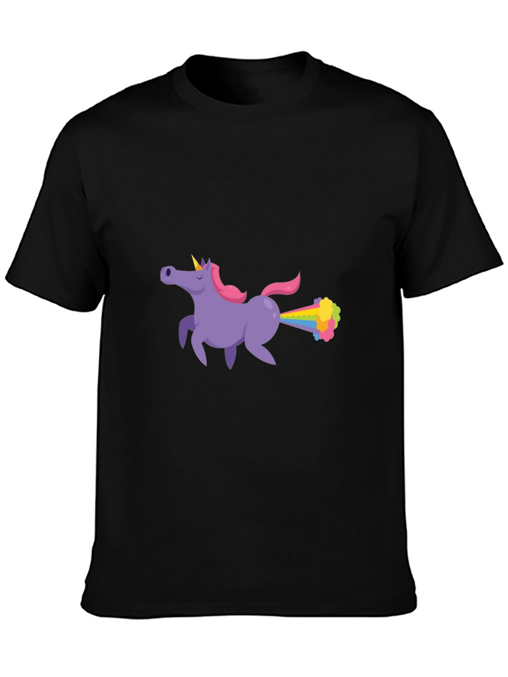 Unicorn Farting Rainbows Graphic T-Shirt