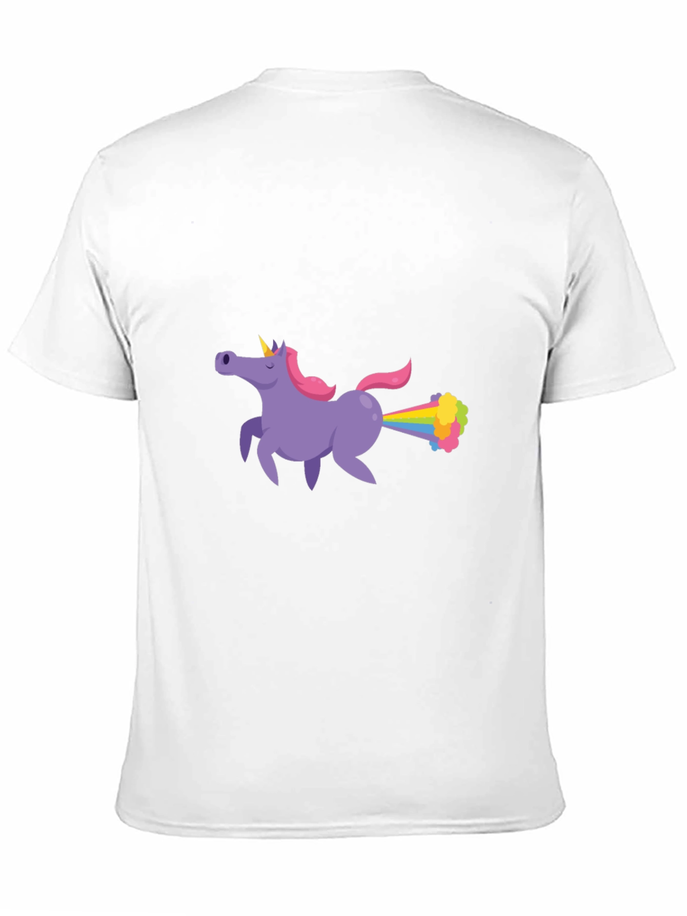 Unicorn Farting Rainbows Graphic T-Shirt
