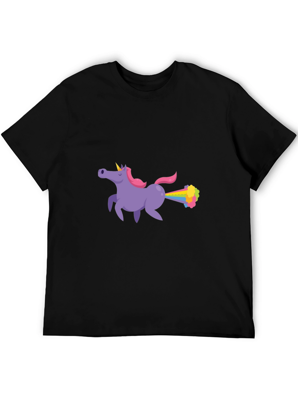 Unicorn Farting Rainbows Graphic T-Shirt