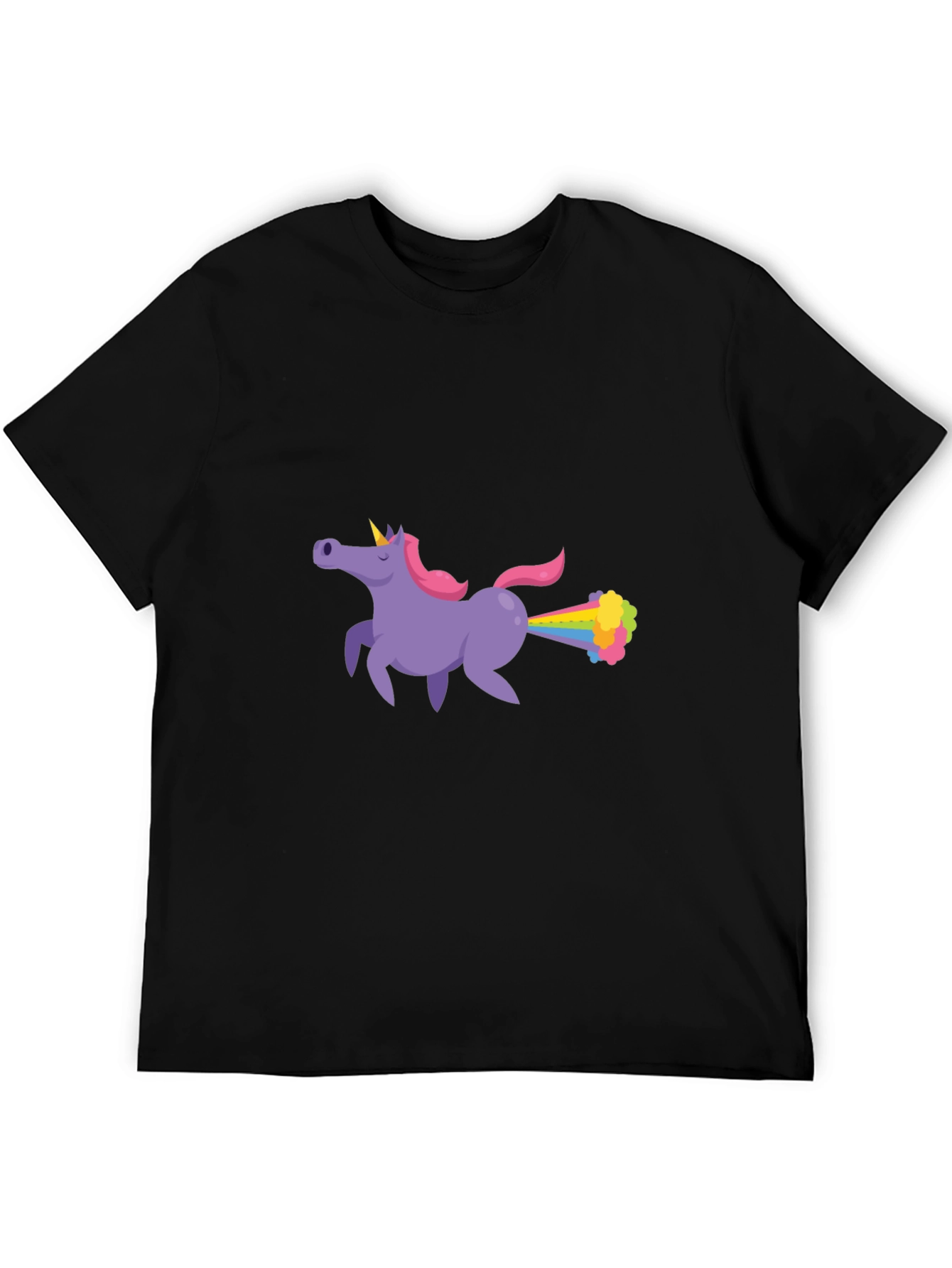 Unicorn Farting Rainbows Graphic T-Shirt