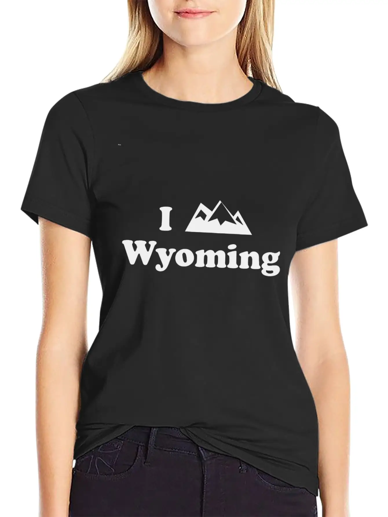 Wyoming Mountain Unisex Casual T-Shirt – Clean Design For Daily Comfort