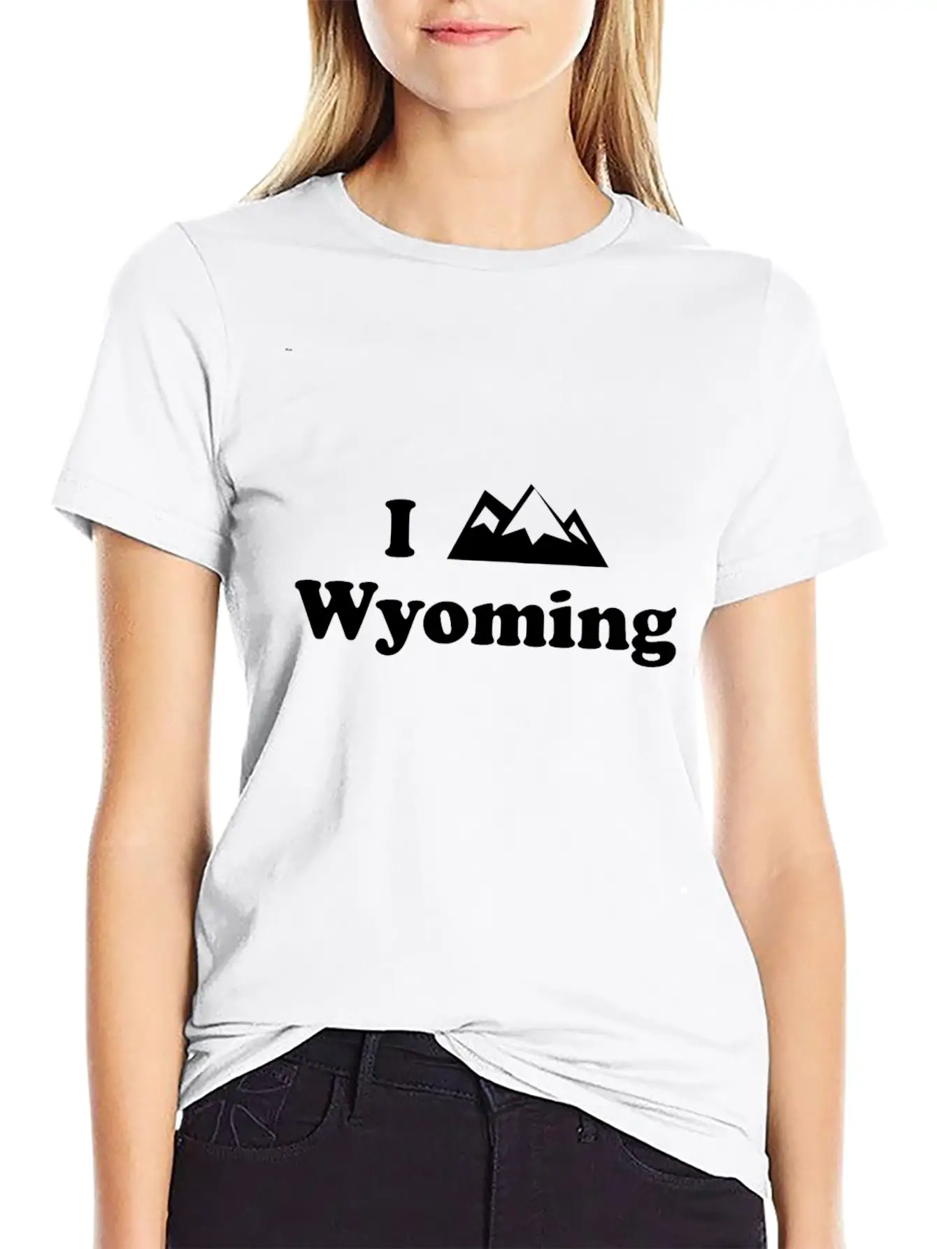 Wyoming Mountain Unisex Casual T-Shirt – Clean Design For Daily Comfort