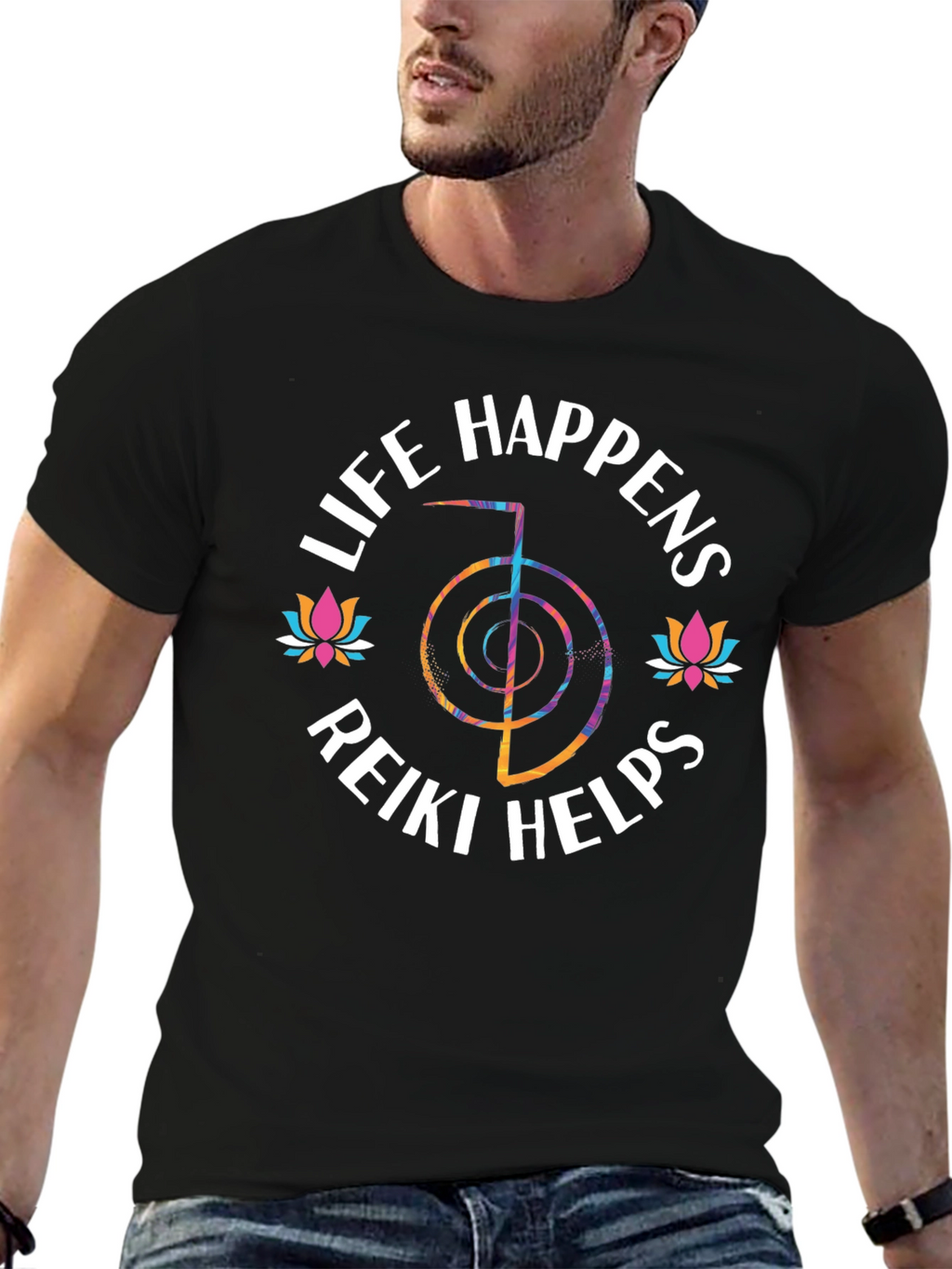 Life Happens Reiki Helps Graphic T-Shirt