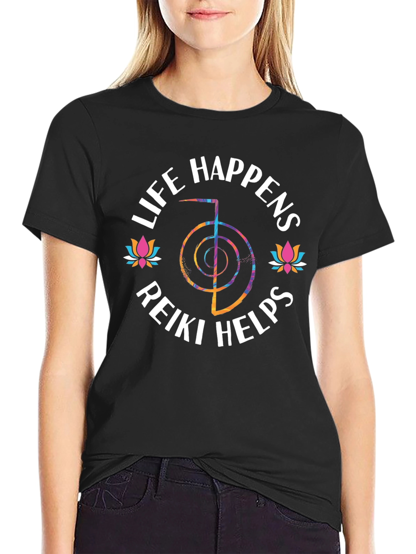 Life Happens Reiki Helps Graphic T-Shirt
