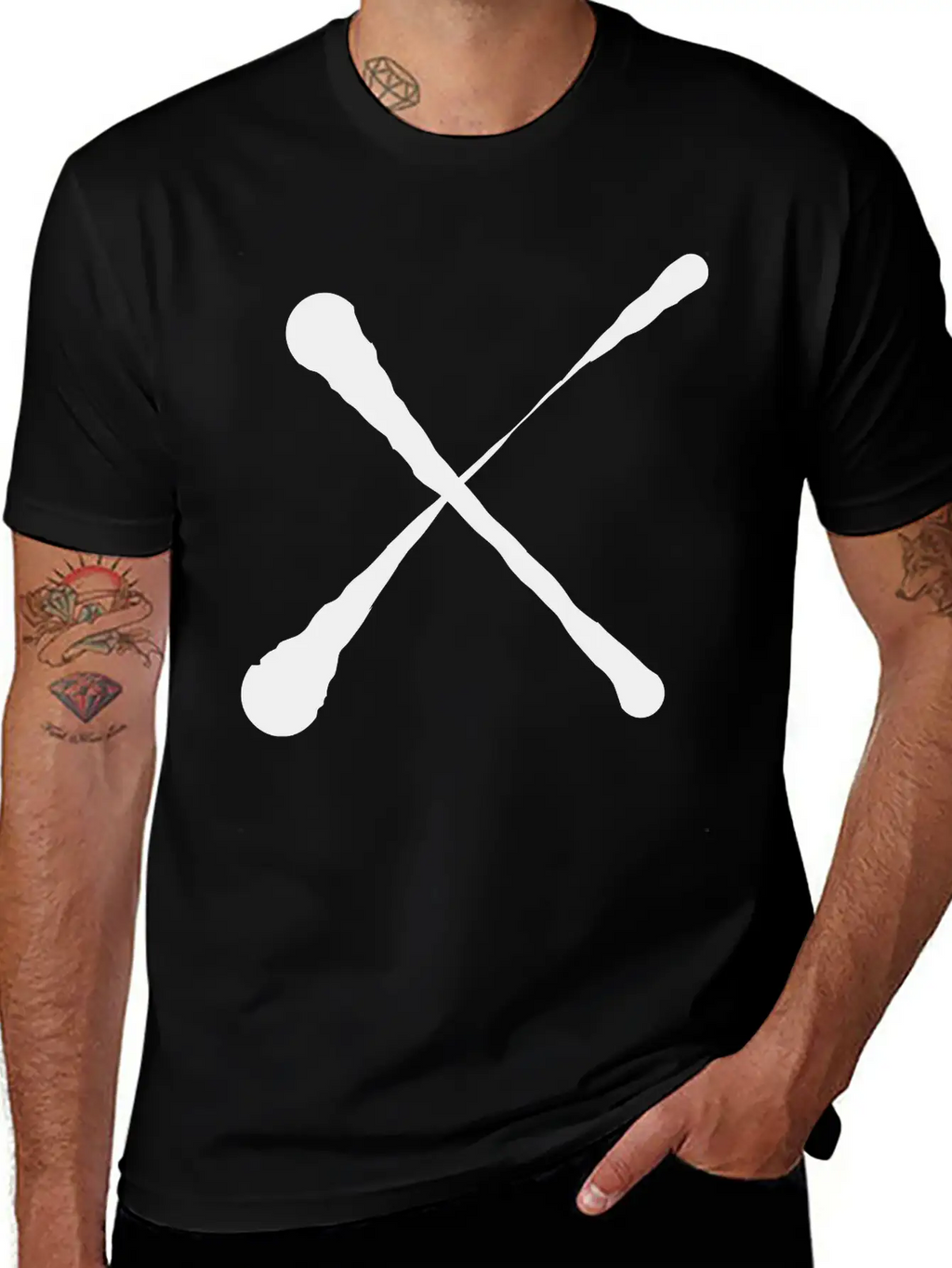 X Cross Design Unisex Short Sleeve Soft Cotton T-Shirt – Casual Everyday Wear
