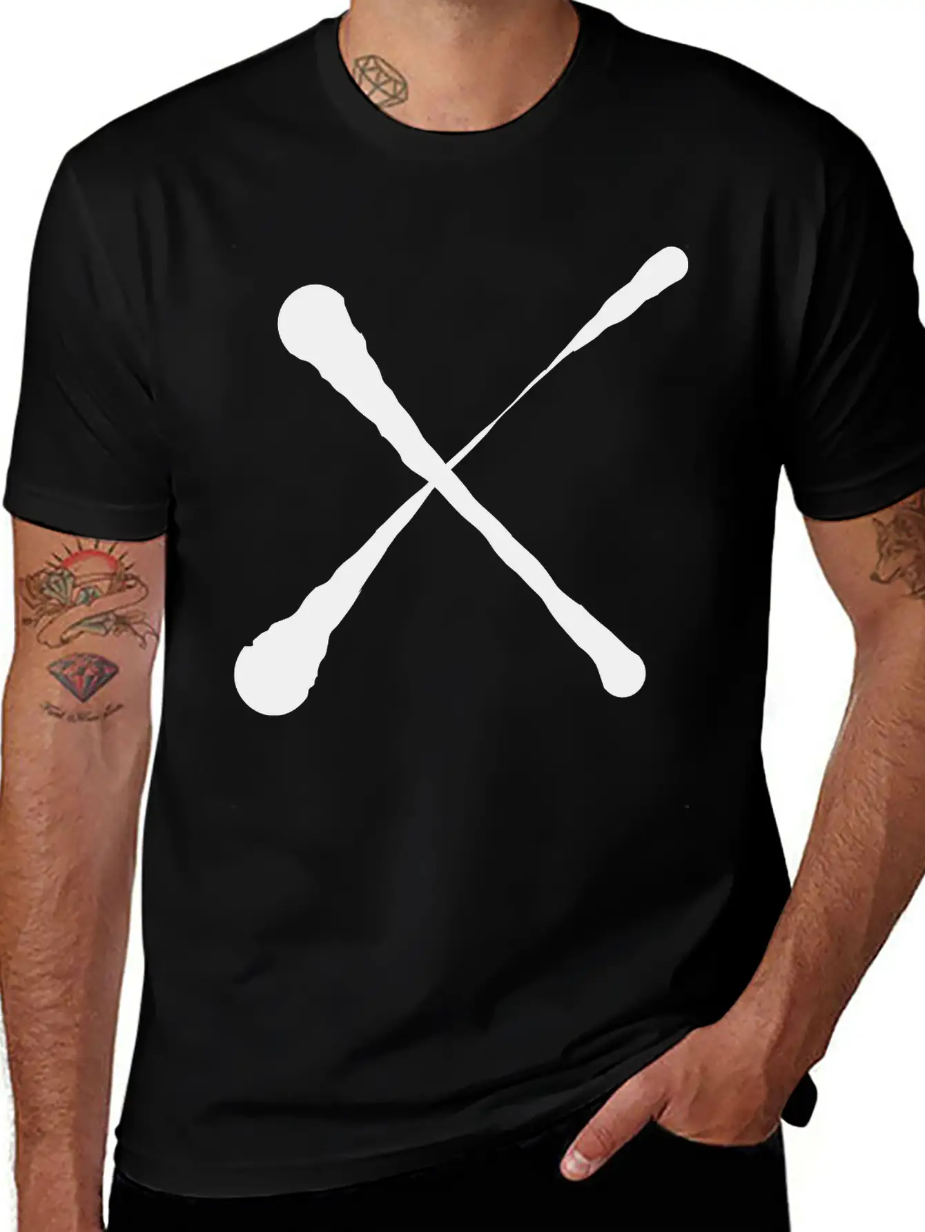 X Cross Design Unisex Short Sleeve Soft Cotton T-Shirt – Casual Everyday Wear