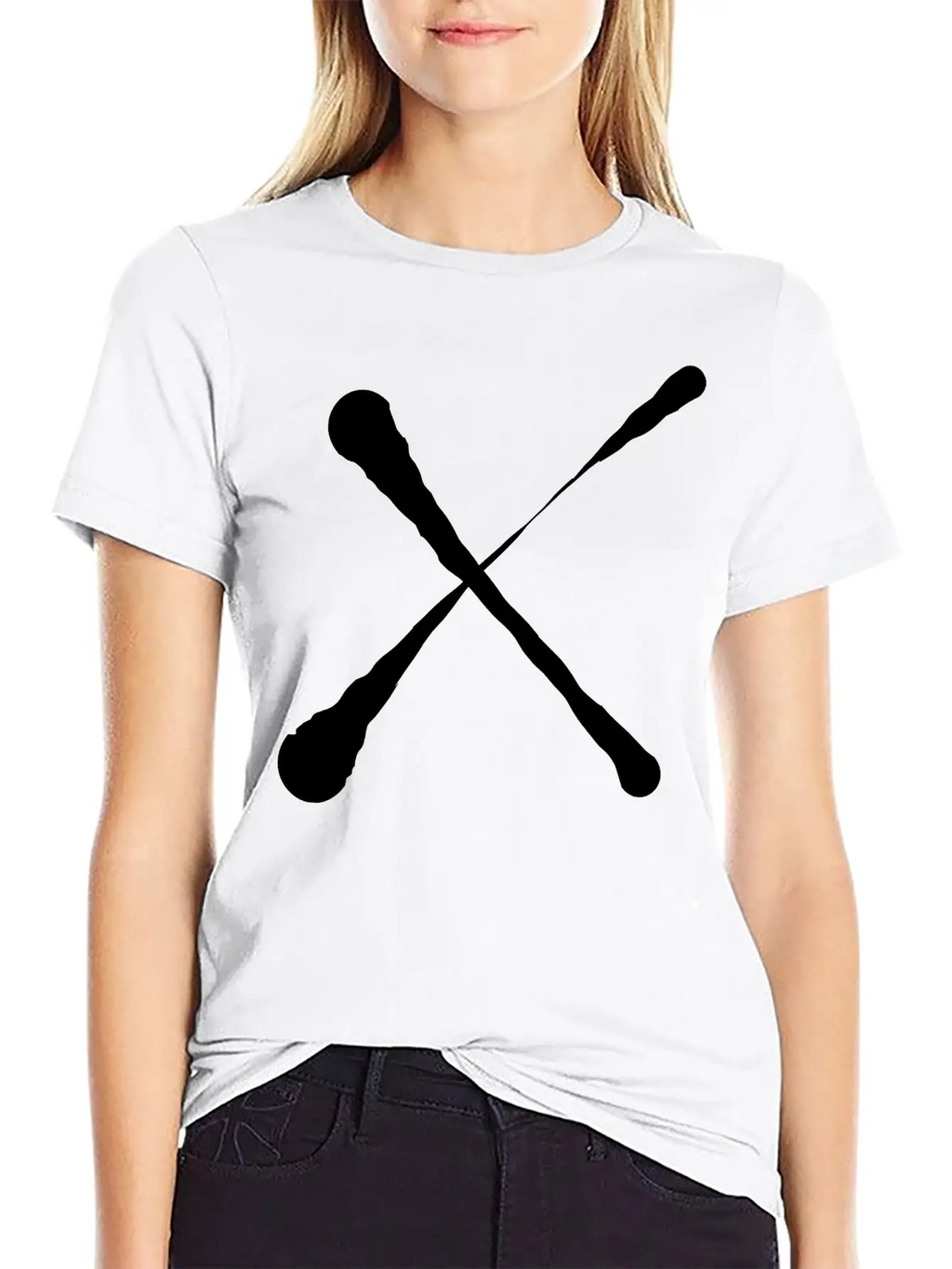X Cross Design Unisex Short Sleeve Soft Cotton T-Shirt – Casual Everyday Wear