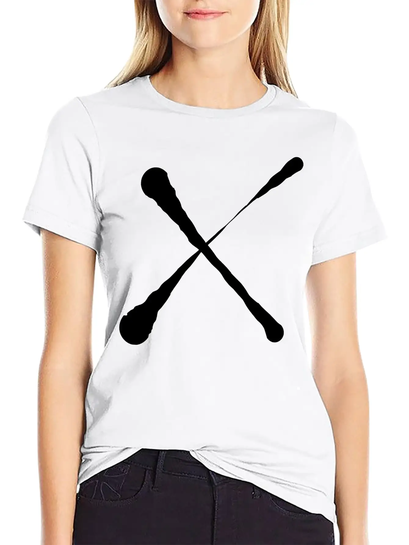 X Cross Design Unisex Short Sleeve Soft Cotton T-Shirt – Casual Everyday Wear