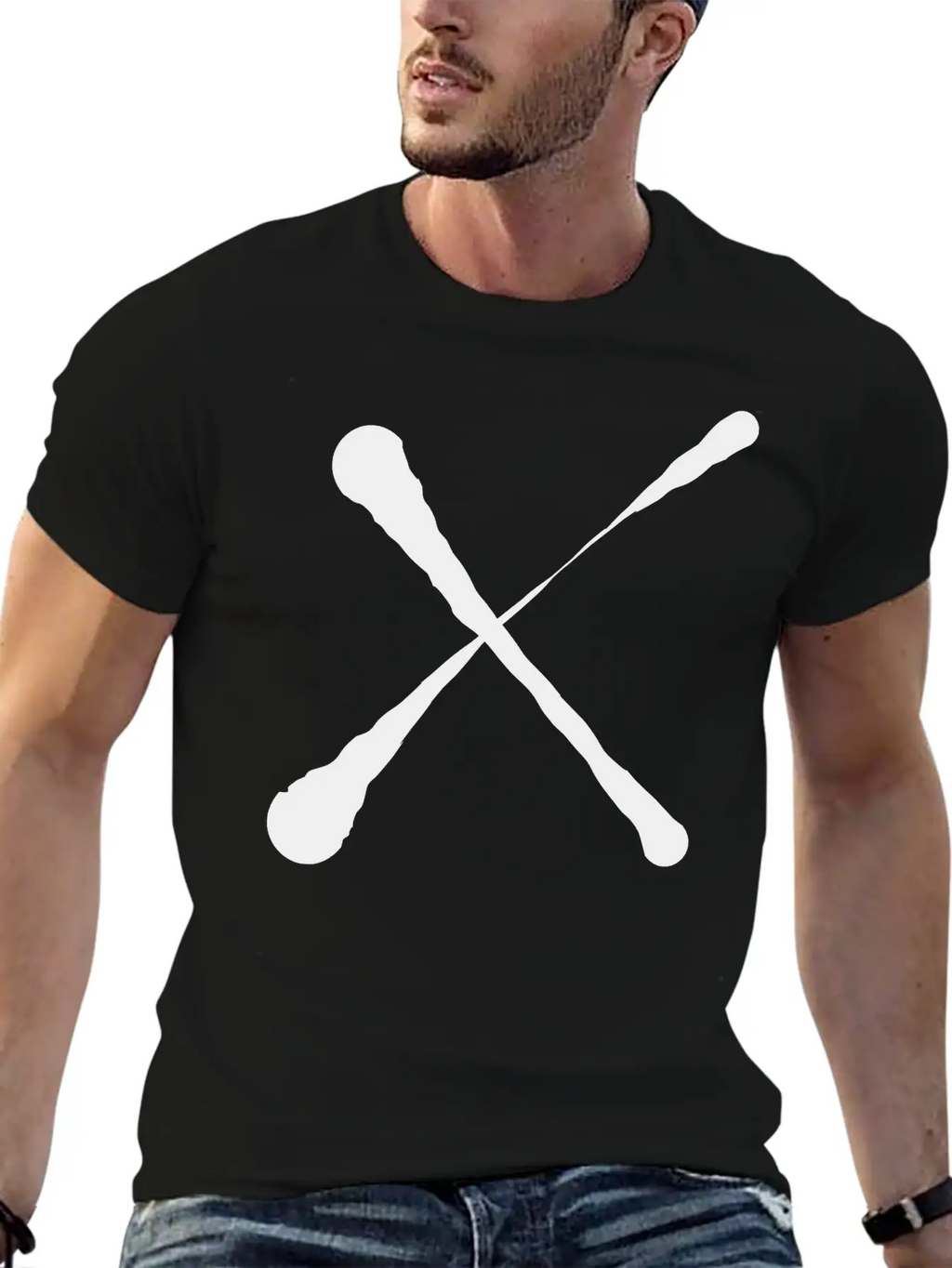 X Cross Design Unisex Short Sleeve Soft Cotton T-Shirt – Casual Everyday Wear