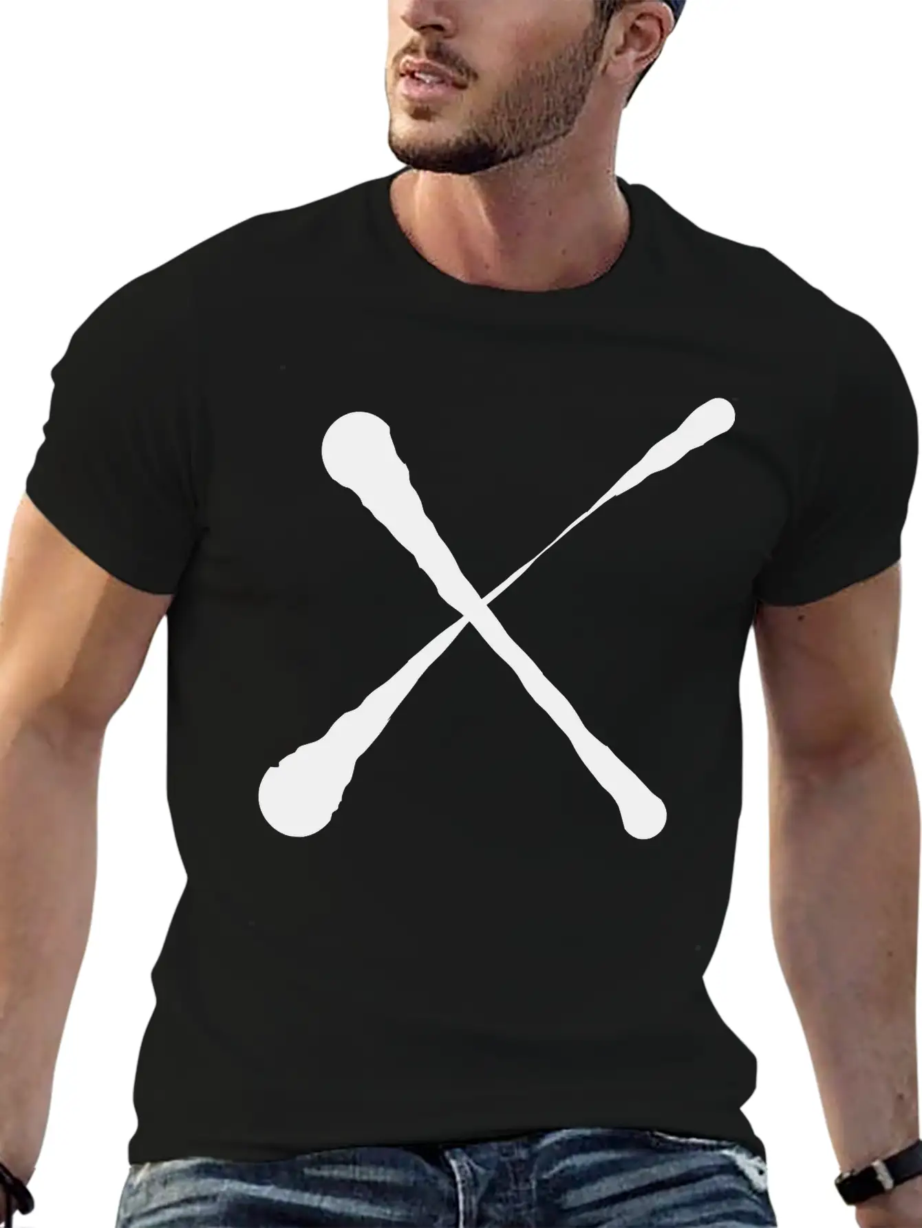 X Cross Design Unisex Short Sleeve Soft Cotton T-Shirt – Casual Everyday Wear