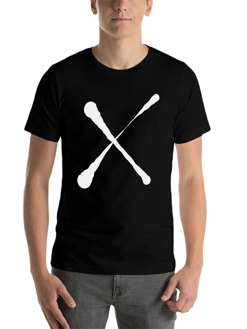 X Cross Design Unisex Short Sleeve Soft Cotton T-Shirt – Casual Everyday Wear