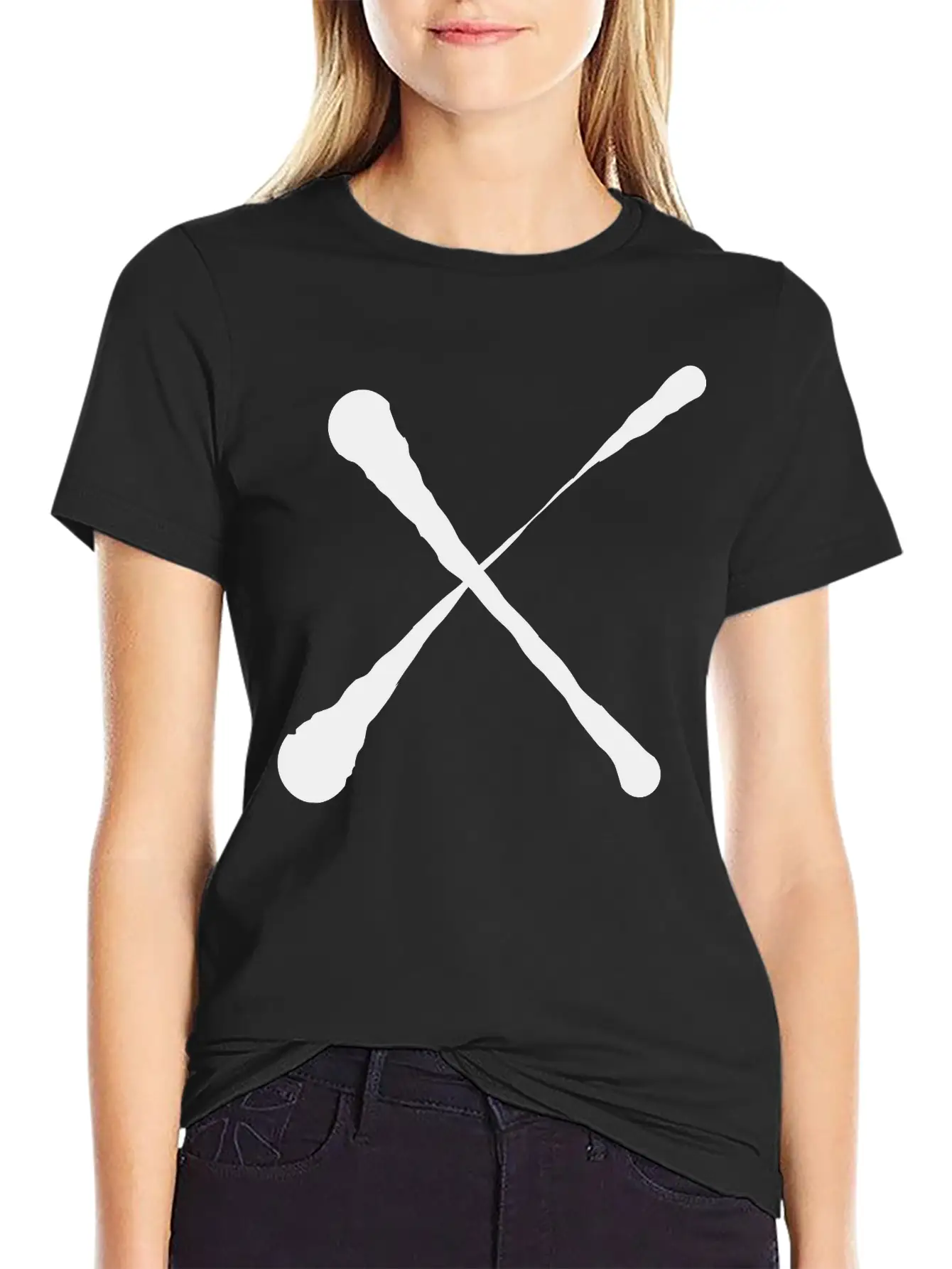 X Cross Design Unisex Short Sleeve Soft Cotton T-Shirt – Casual Everyday Wear