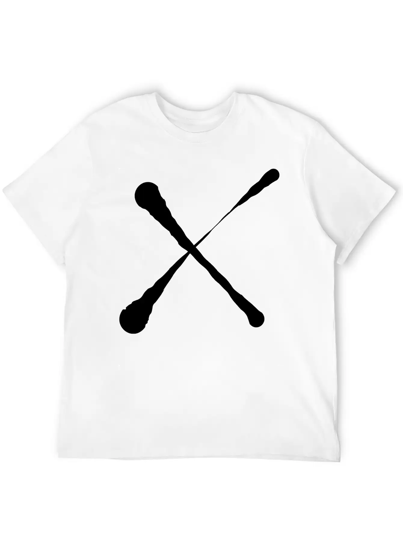 X Cross Design Unisex Short Sleeve Soft Cotton T-Shirt – Casual Everyday Wear