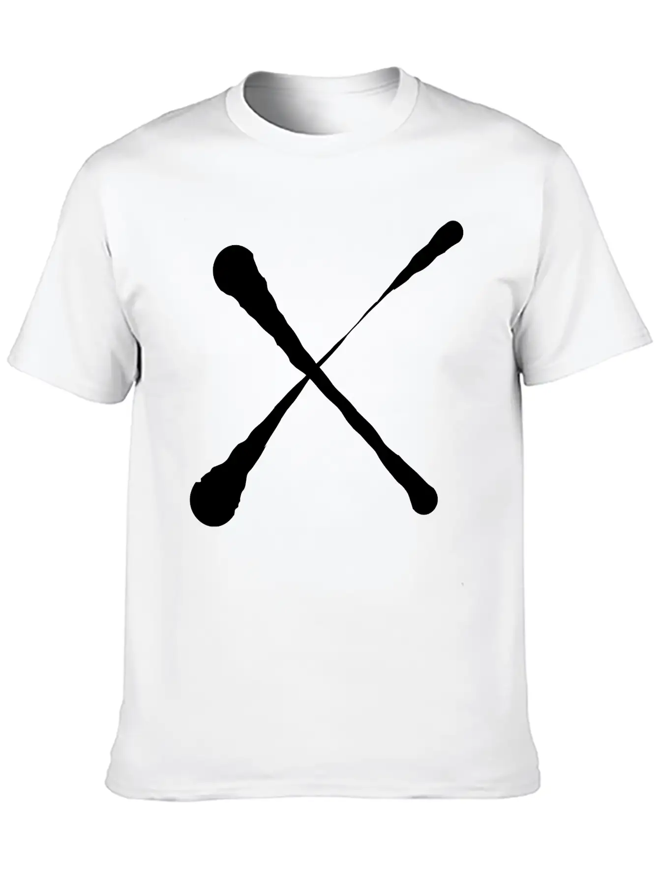 X Cross Design Unisex Short Sleeve Soft Cotton T-Shirt – Casual Everyday Wear
