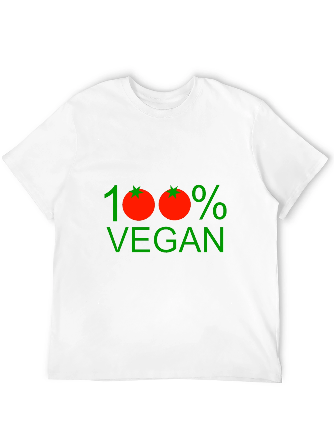 100% Vegan Graphic Tee - Unisex Black T-Shirt