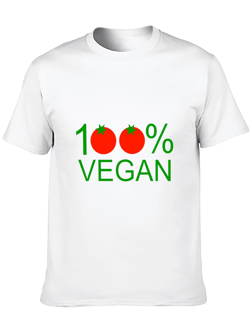 100% Vegan Graphic Tee - Unisex Black T-Shirt