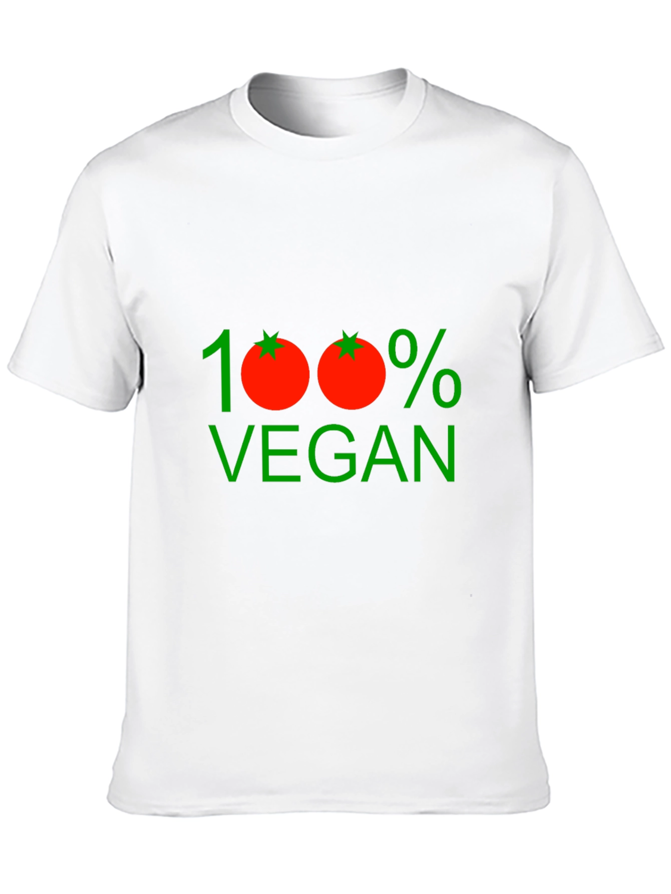 100% Vegan Graphic Tee - Unisex Black T-Shirt