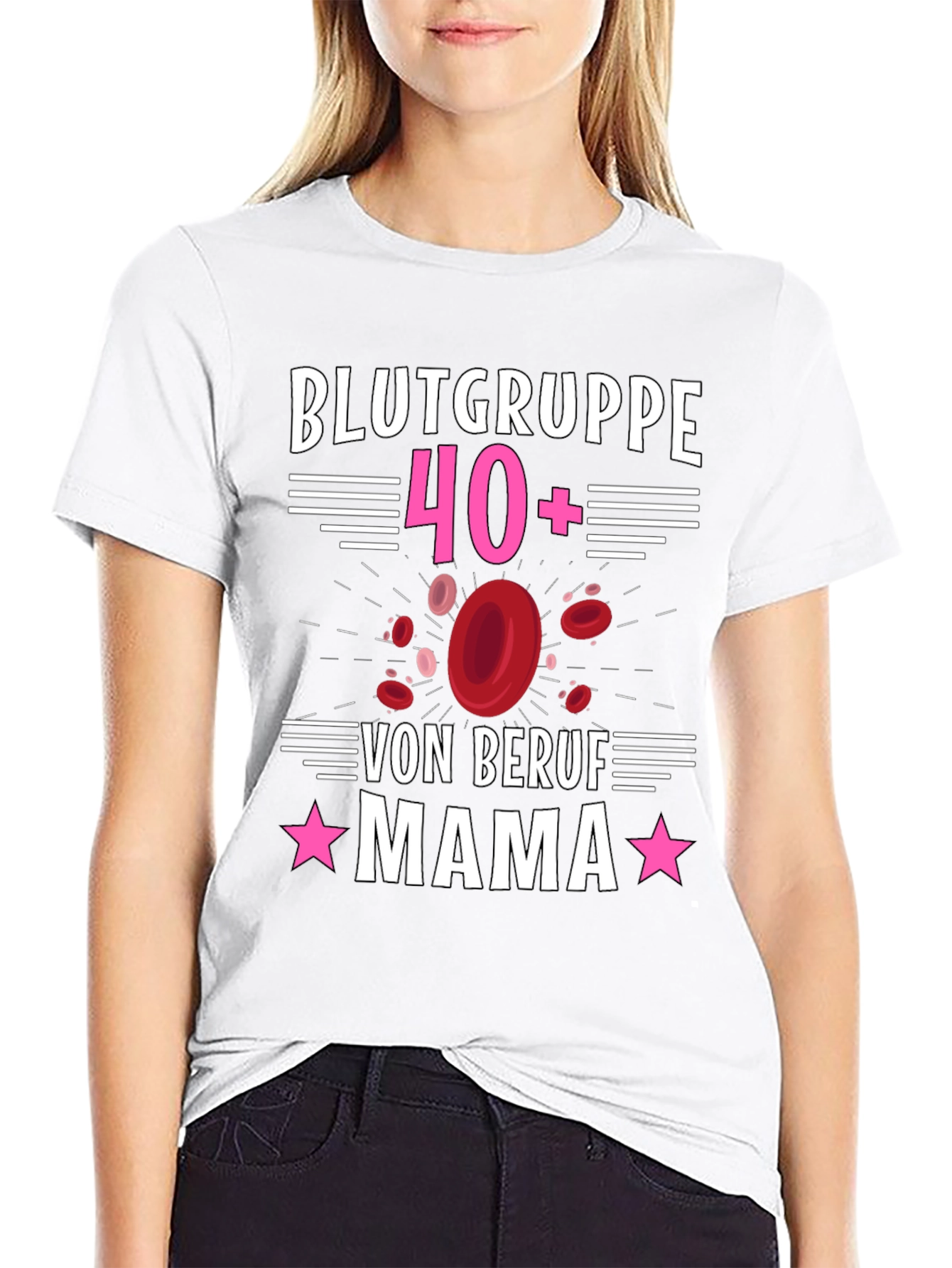 Blood Type 40+ Mama T-Shirt