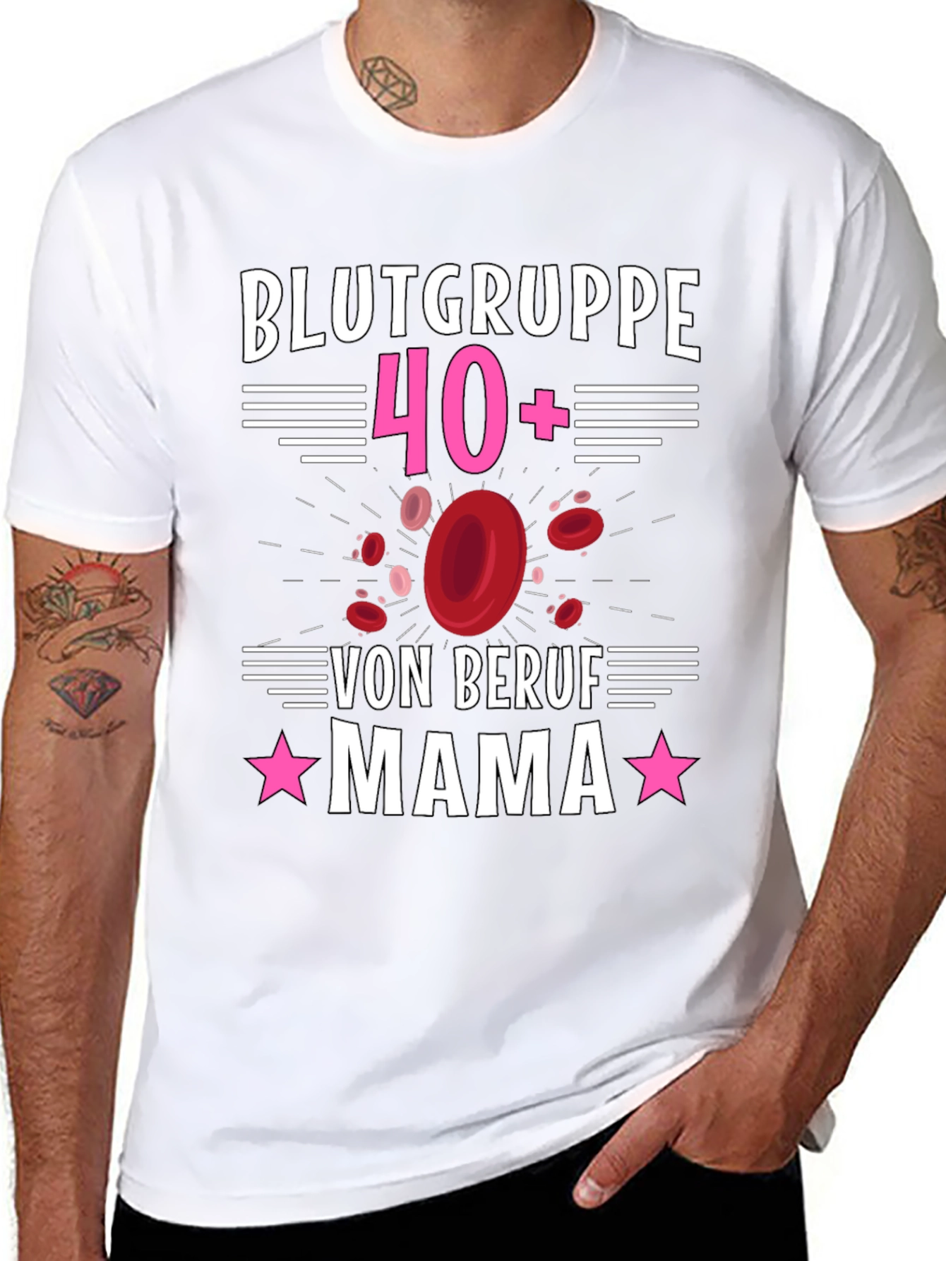 Blood Type 40+ Mama T-Shirt