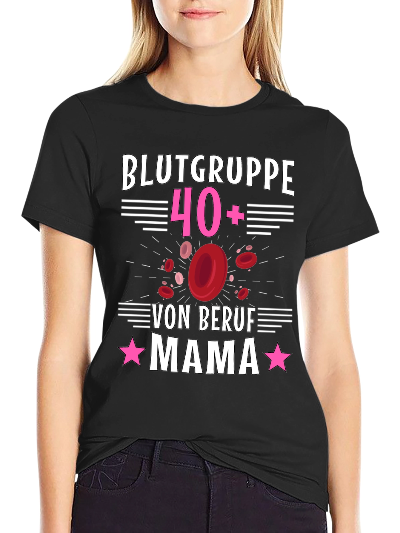 Blood Type 40+ Mama T-Shirt
