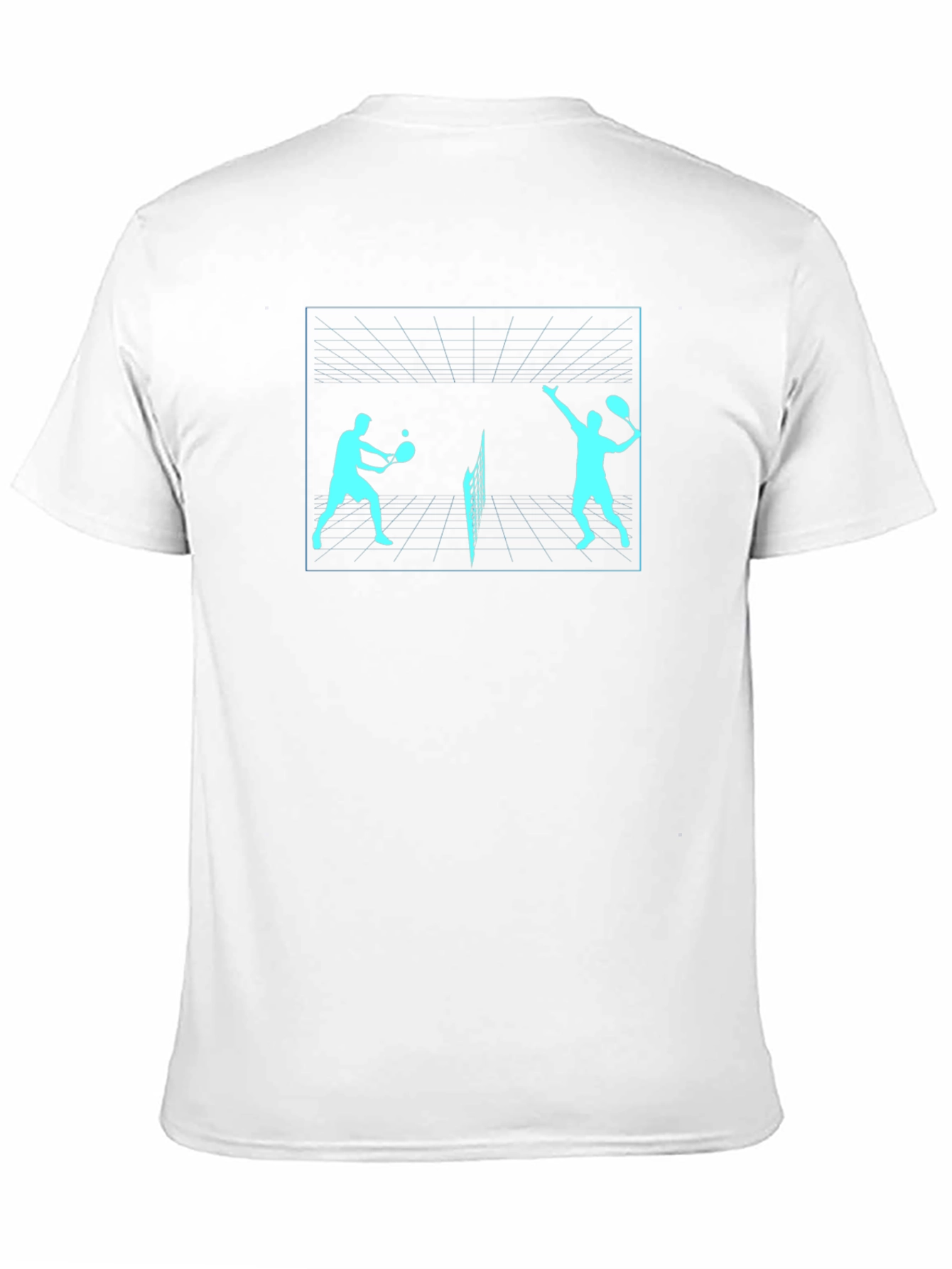Tennis Players Graphic Tee - Black