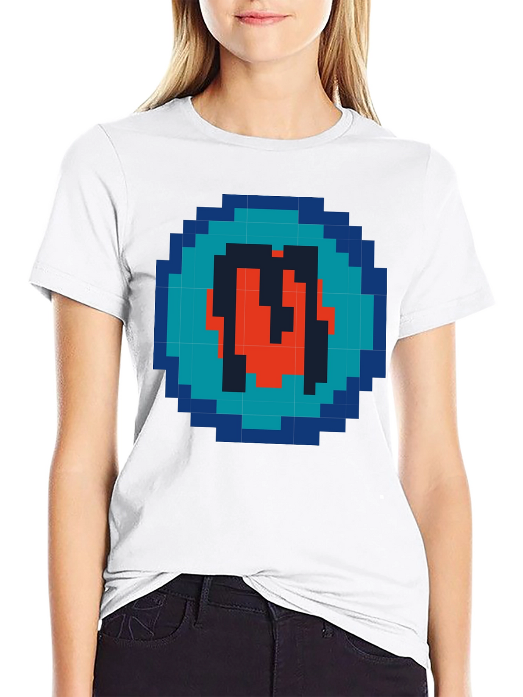 Pixel Art Letter Graphic Tee