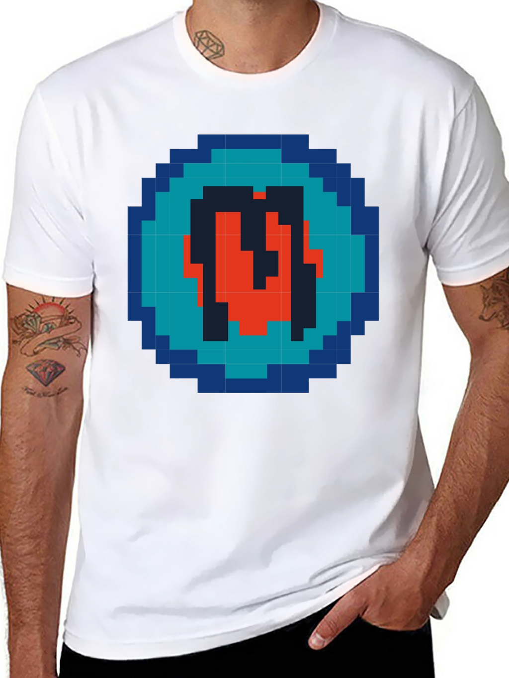 Pixel Art Letter Graphic Tee