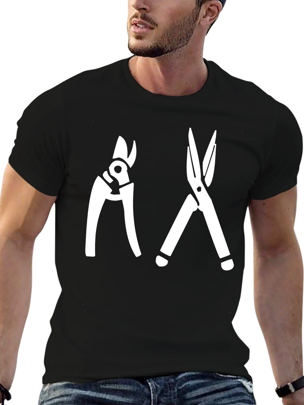 Gardening Tool Graphic T-Shirt
