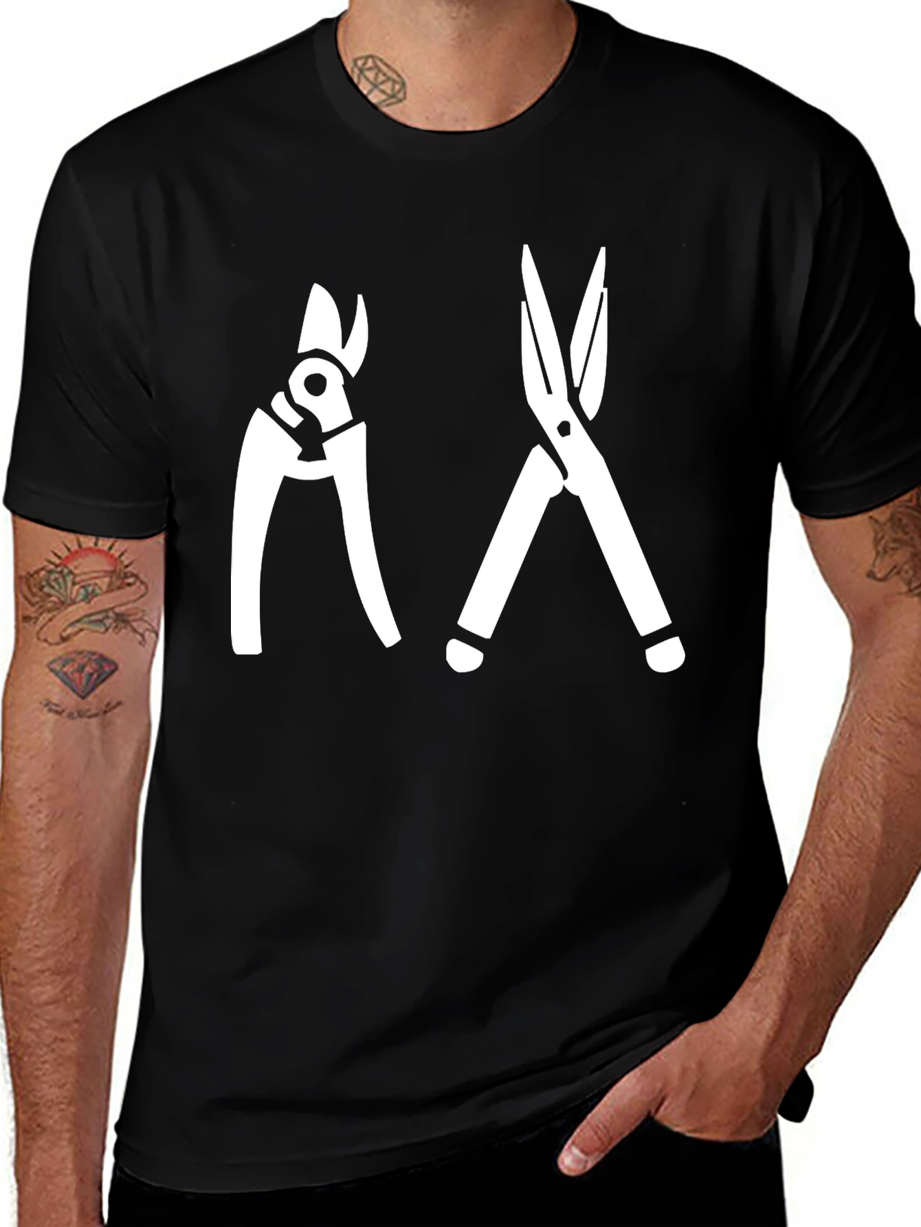 Gardening Tool Graphic T-Shirt