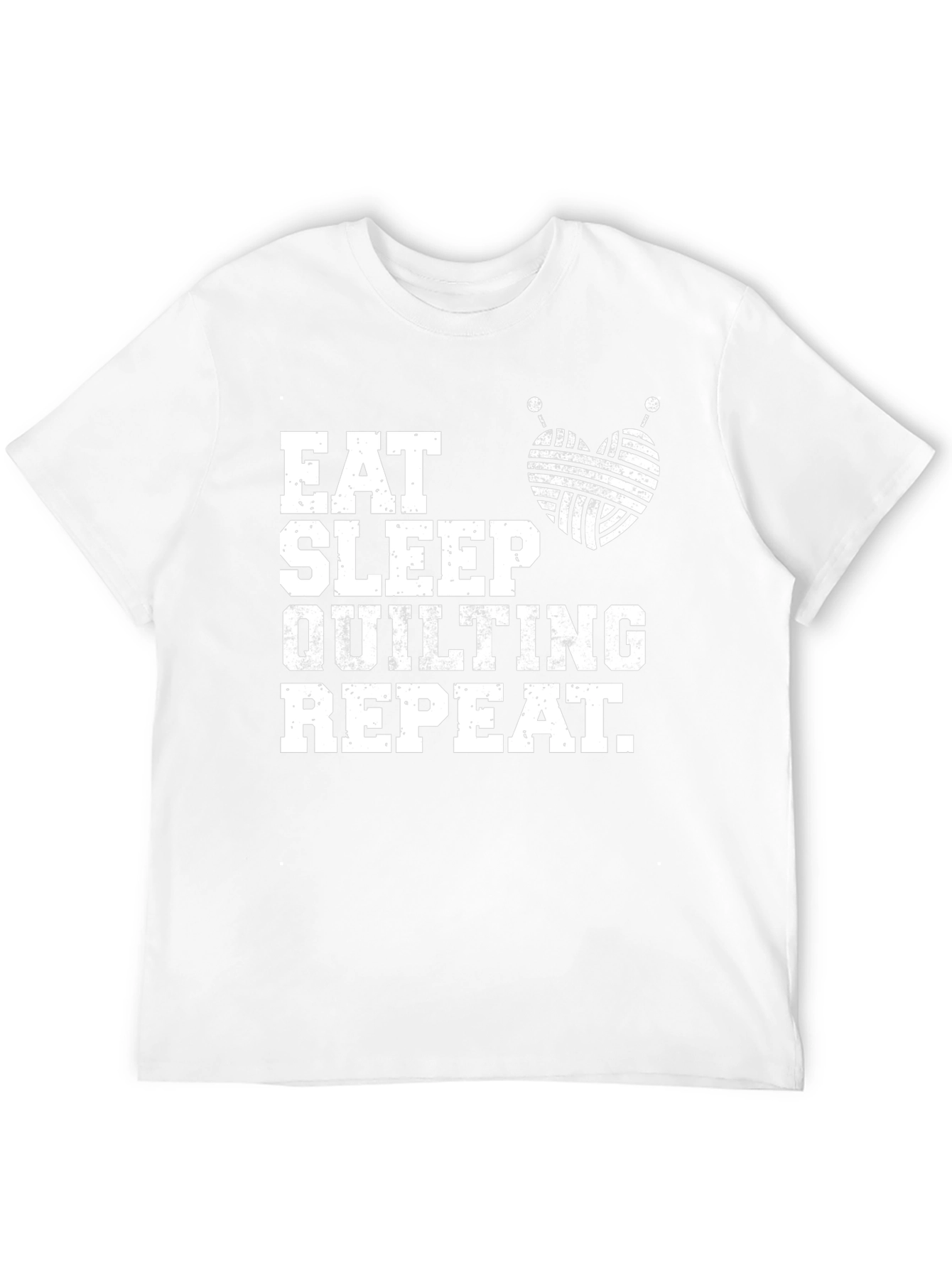 Eat Sleep Quilting Repeat T-Shirt Soft Cotton Tee