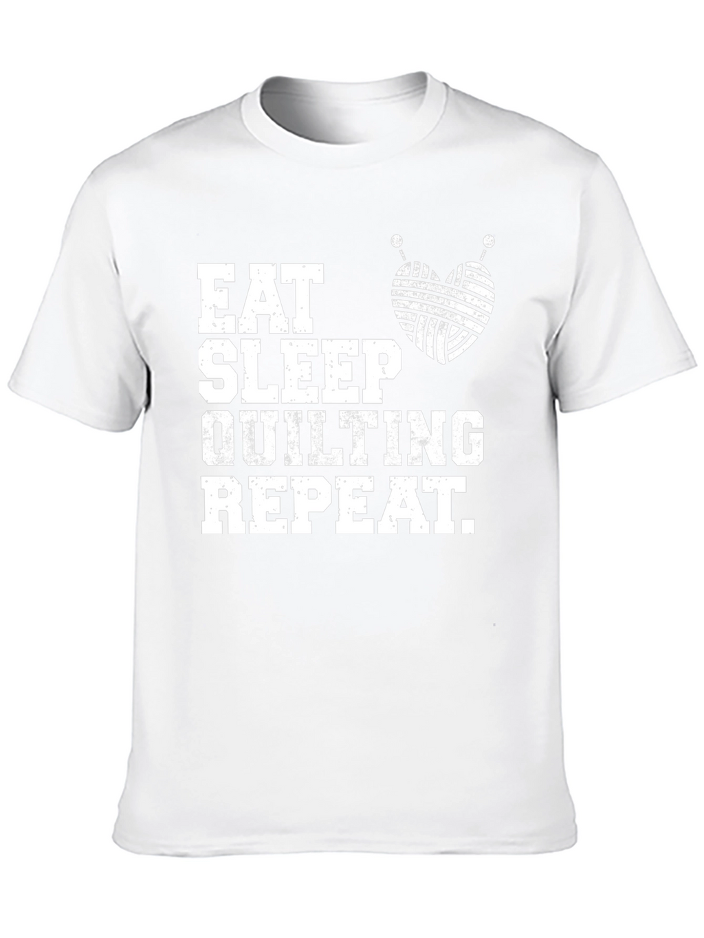 Eat Sleep Quilting Repeat T-Shirt Soft Cotton Tee